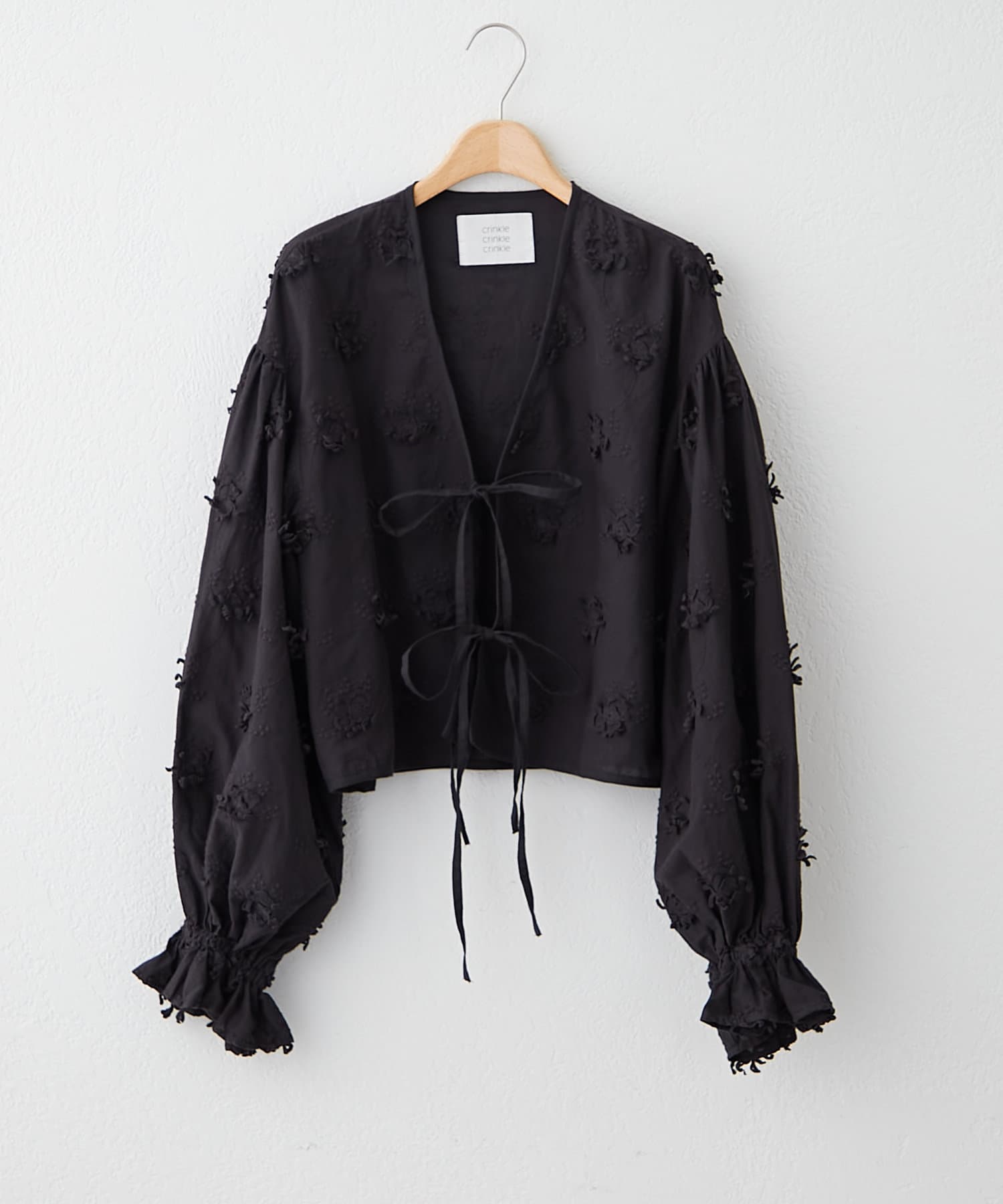 mystic(ミスティック) crinkle 3D embroidery bolero