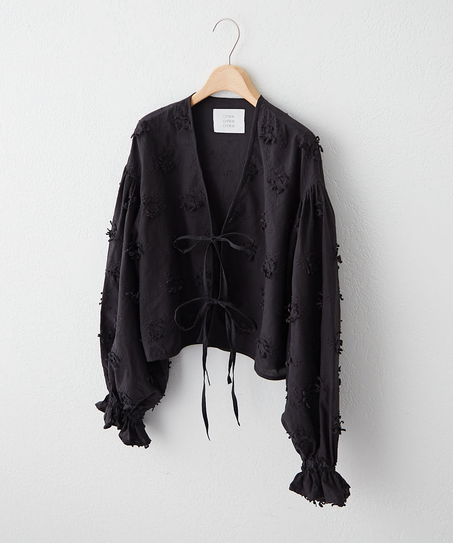 mystic(ミスティック) crinkle 3D embroidery bolero