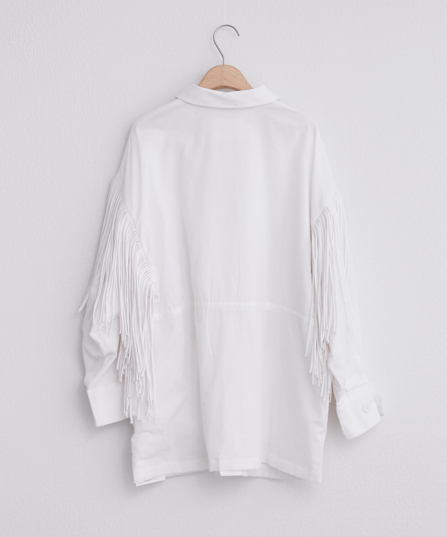 ジャケット・アウター crinkle fringe M65 jacket fringe M65 jacket ｜WHITE