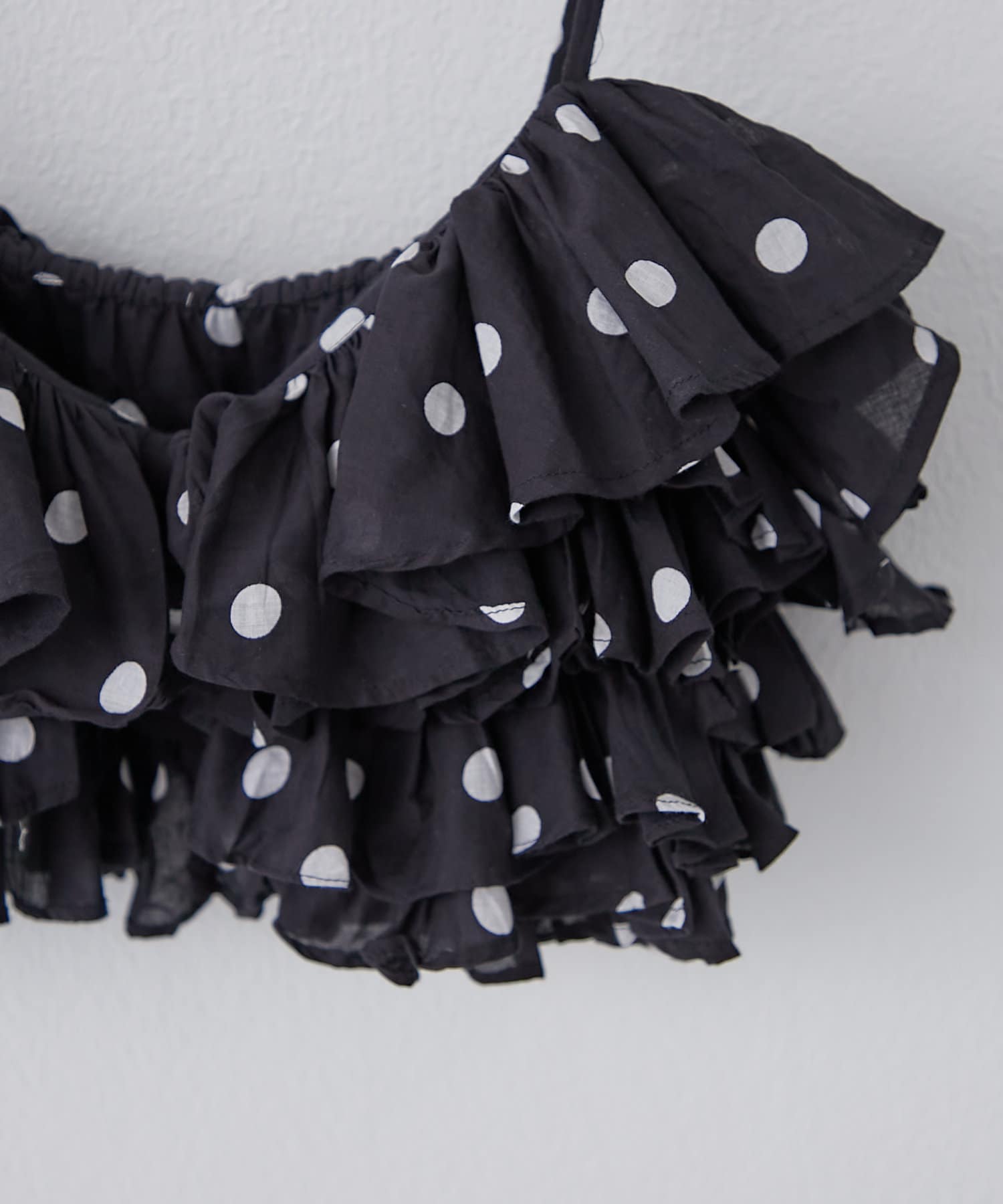 mystic(ミスティック) crinkle dot frill cami
