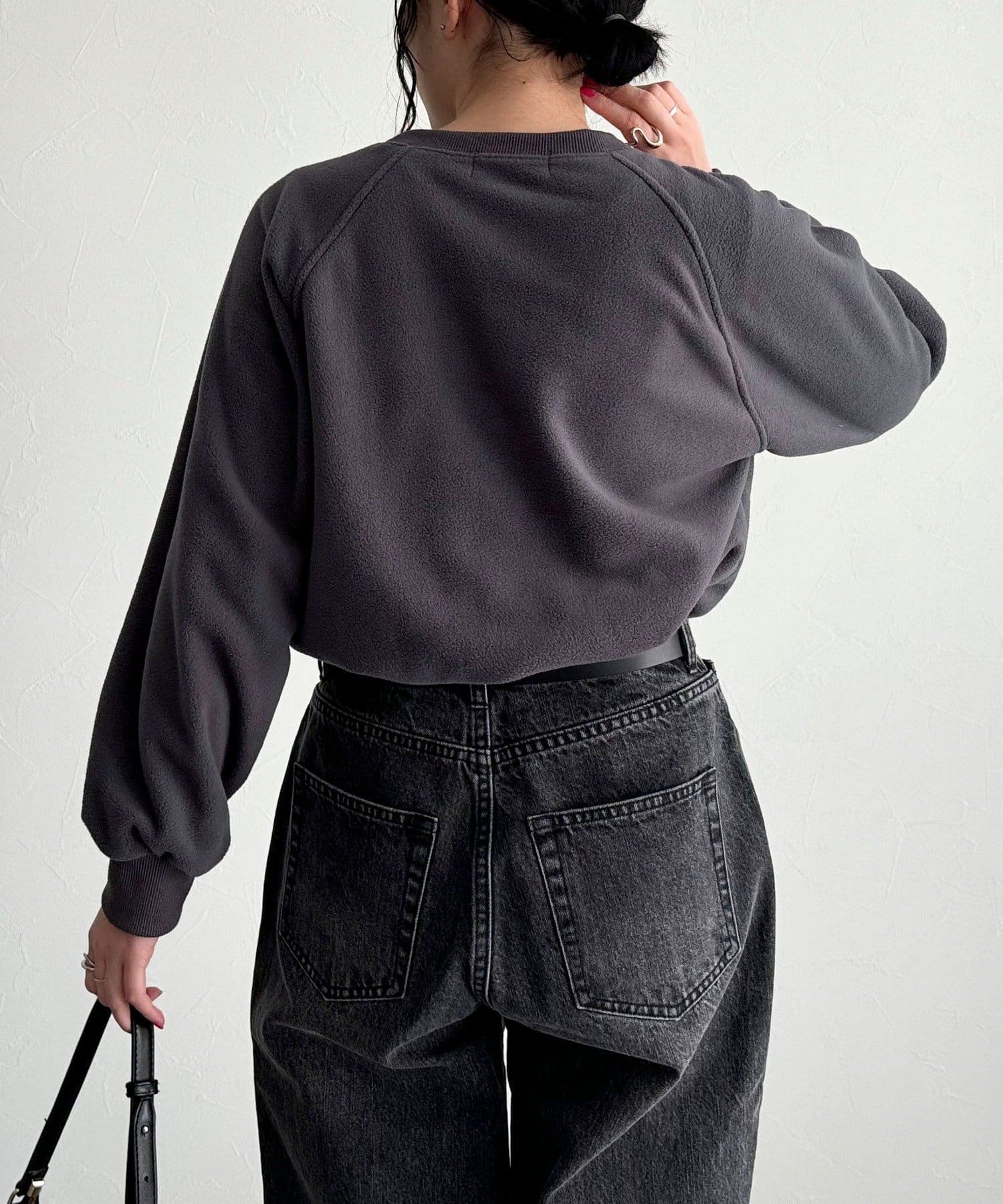 FREDY & GLOSTER(フレディ アンド グロスター) FR刺繍フリースドット釦カーディガン