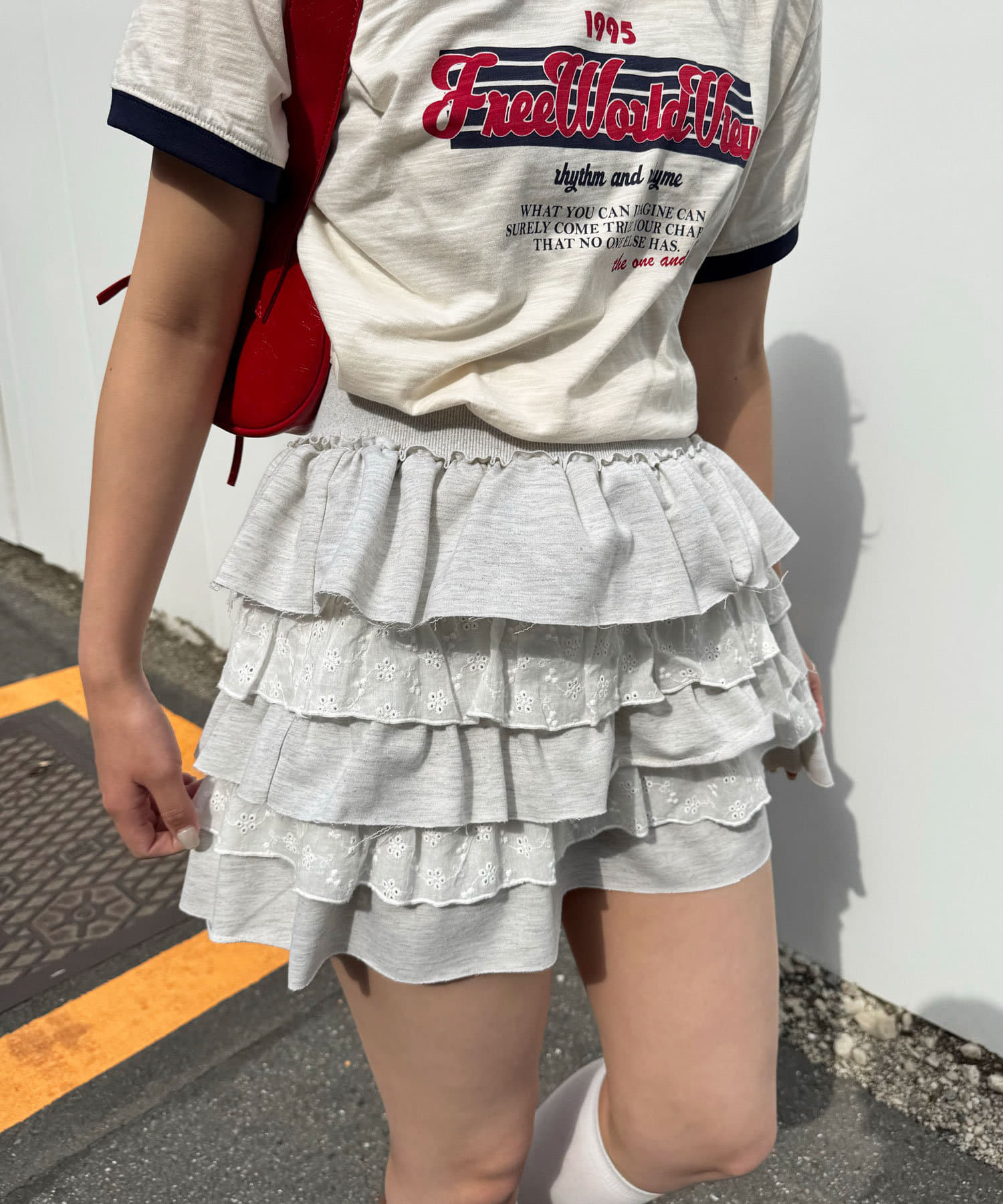 ウエストレーススウェットミニスカート ダーリッチ Darich ウエストレーススウェットミニスカート