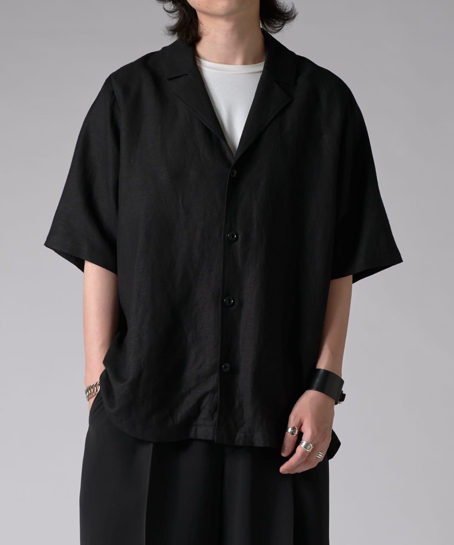 Lui's(ルイス)25SS レーヨンリネンs/sシャツジャケット【商品ポイント】上品で落ち着きのある、こちらのオープンカラーシャツ。身幅と着丈を広くとったルーズフィットなシルエット。シャツ