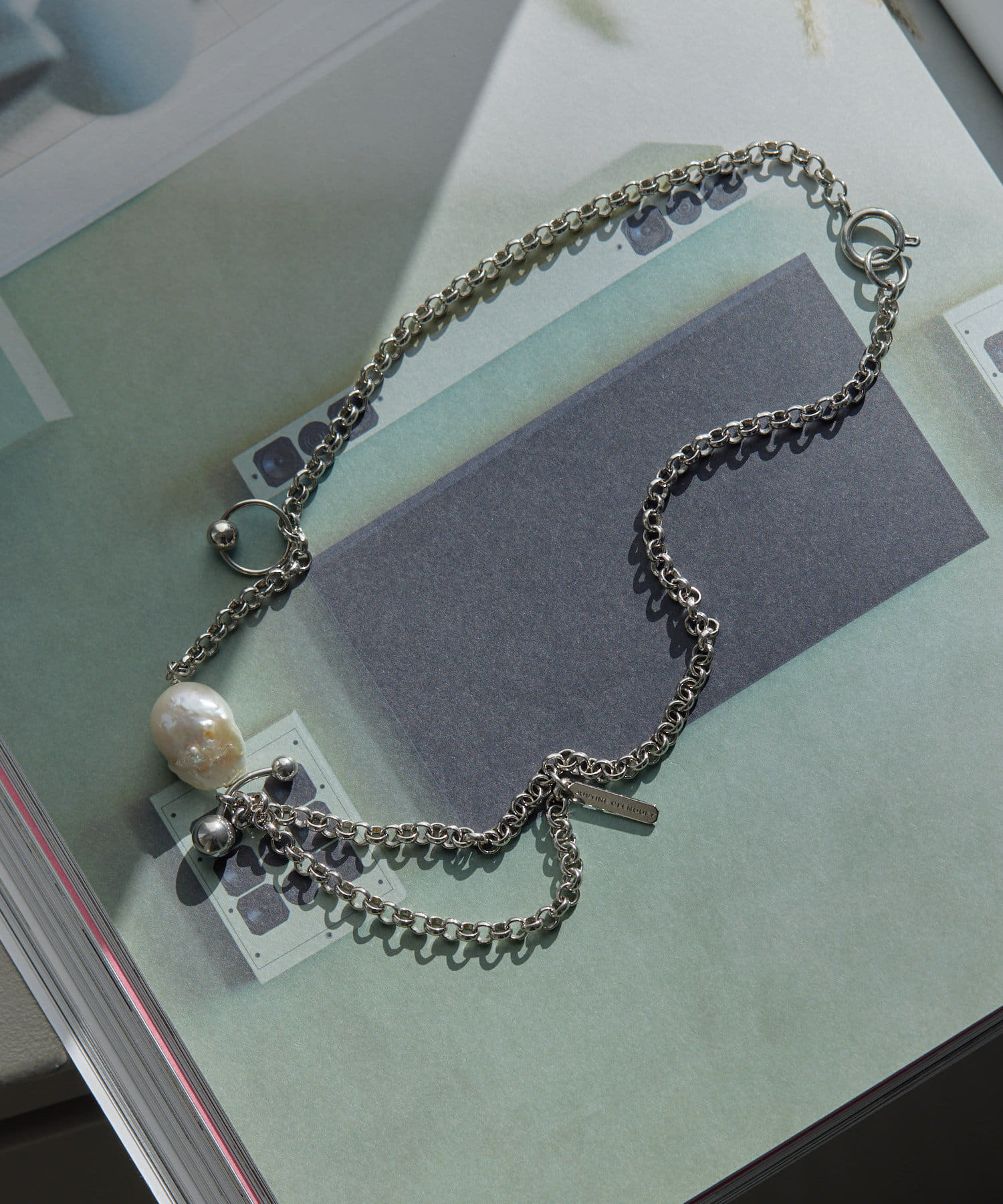 【関税込み】Justine Clenquet シルバー Lauren ネックレス JUSTINE CLENQUET/ジュスティーヌクランケ】ネックレス LAUREN