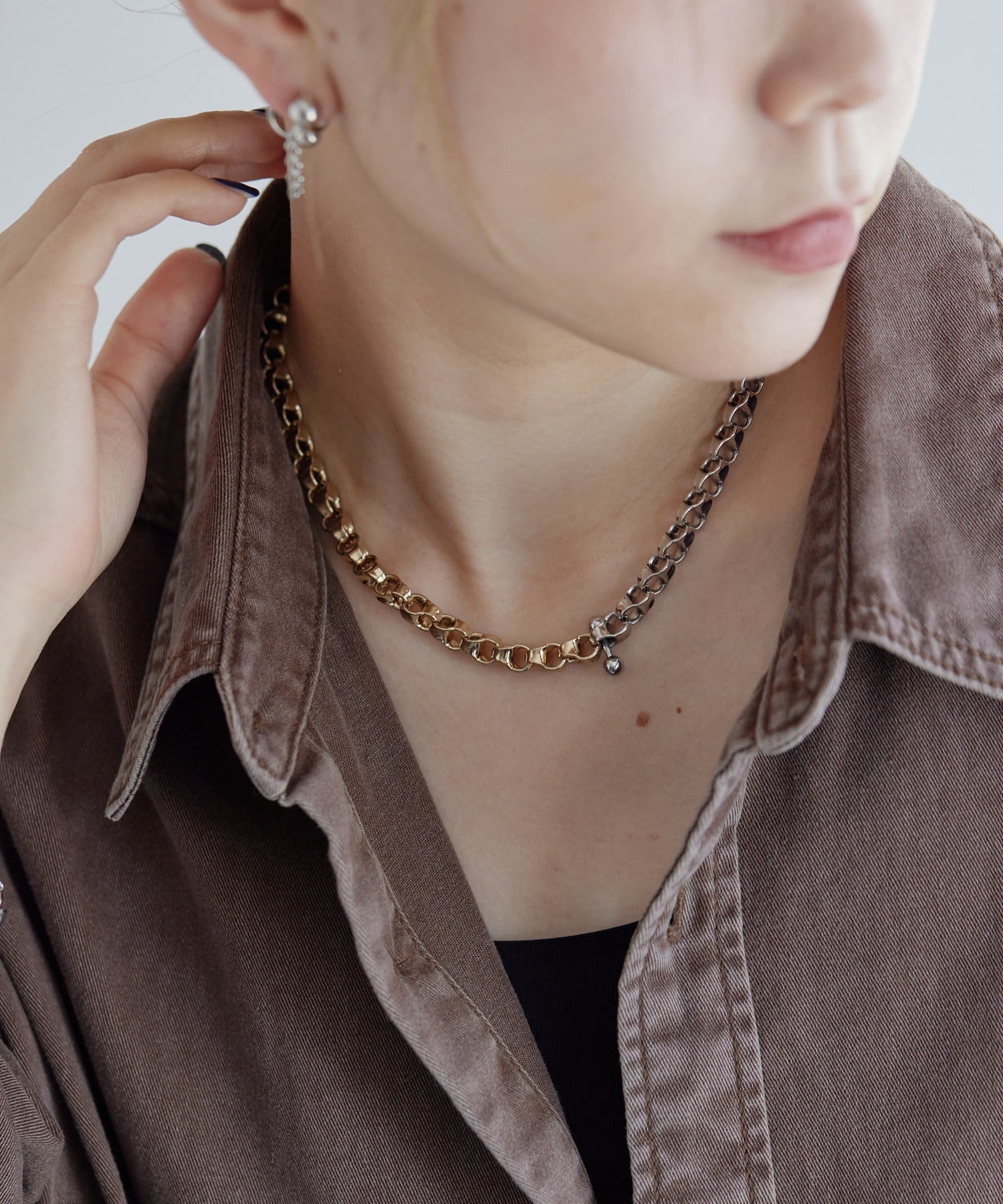 ear PAPILLONNER(イア パピヨネ) レディース 【JUSTINE CLENQUET(ジュスティーヌクランケ)】IRVIN NECKLACE/ネックレス シルバー