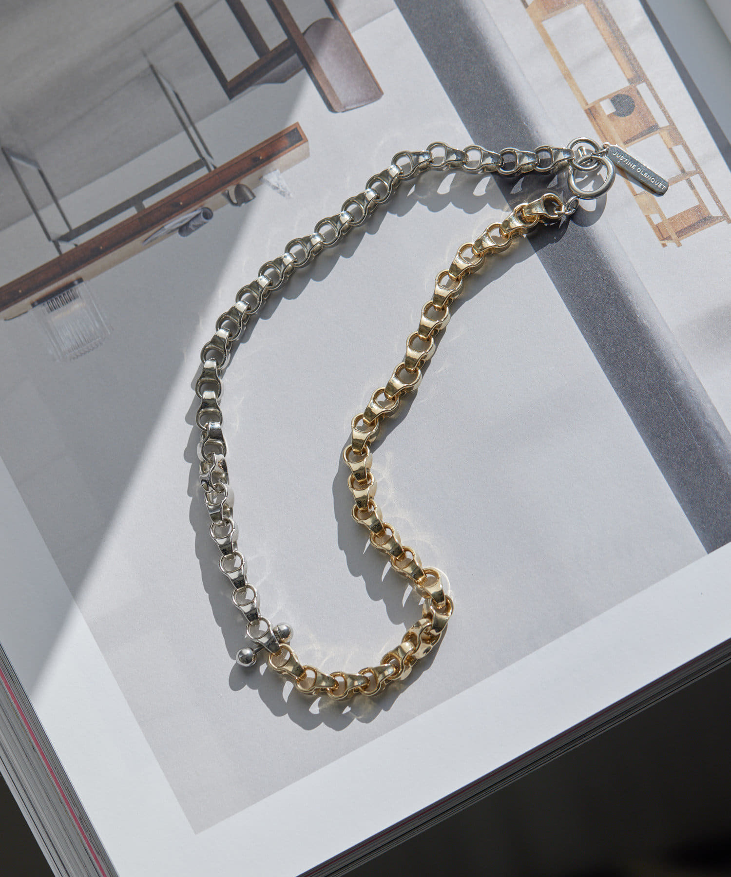 フランス発 ☆Justine Clenquet☆ Irvin チェーン ネックレス JUSTINE CLENQUET(ジュスティーヌクランケ)】IRVIN NECKLACE