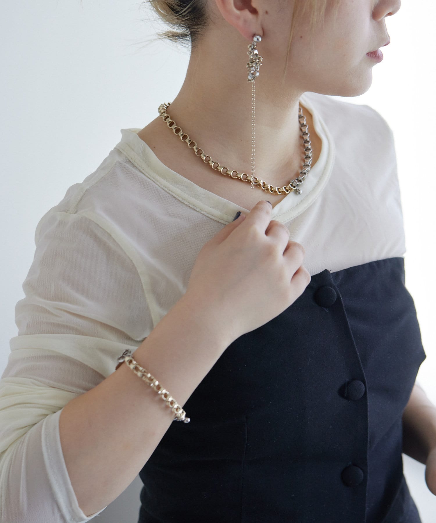 ear PAPILLONNER(イア パピヨネ) 【JUSTINE CLENQUET(ジュスティーヌクランケ)】IRVIN NECKLACE/ネックレス
