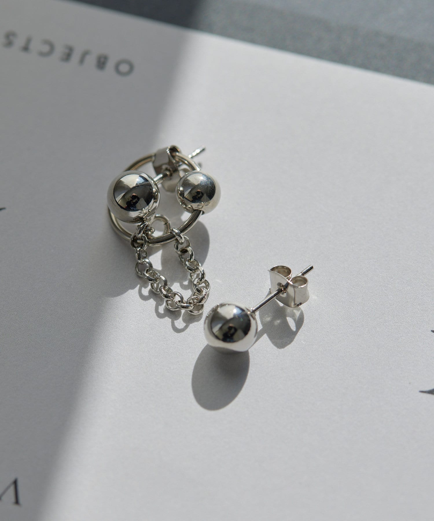 ear PAPILLONNER(イア パピヨネ) レディース 【JUSTINE CLENQUET(ジュスティーヌクランケ)】MORGAN EARRINGS/ピアス シルバー