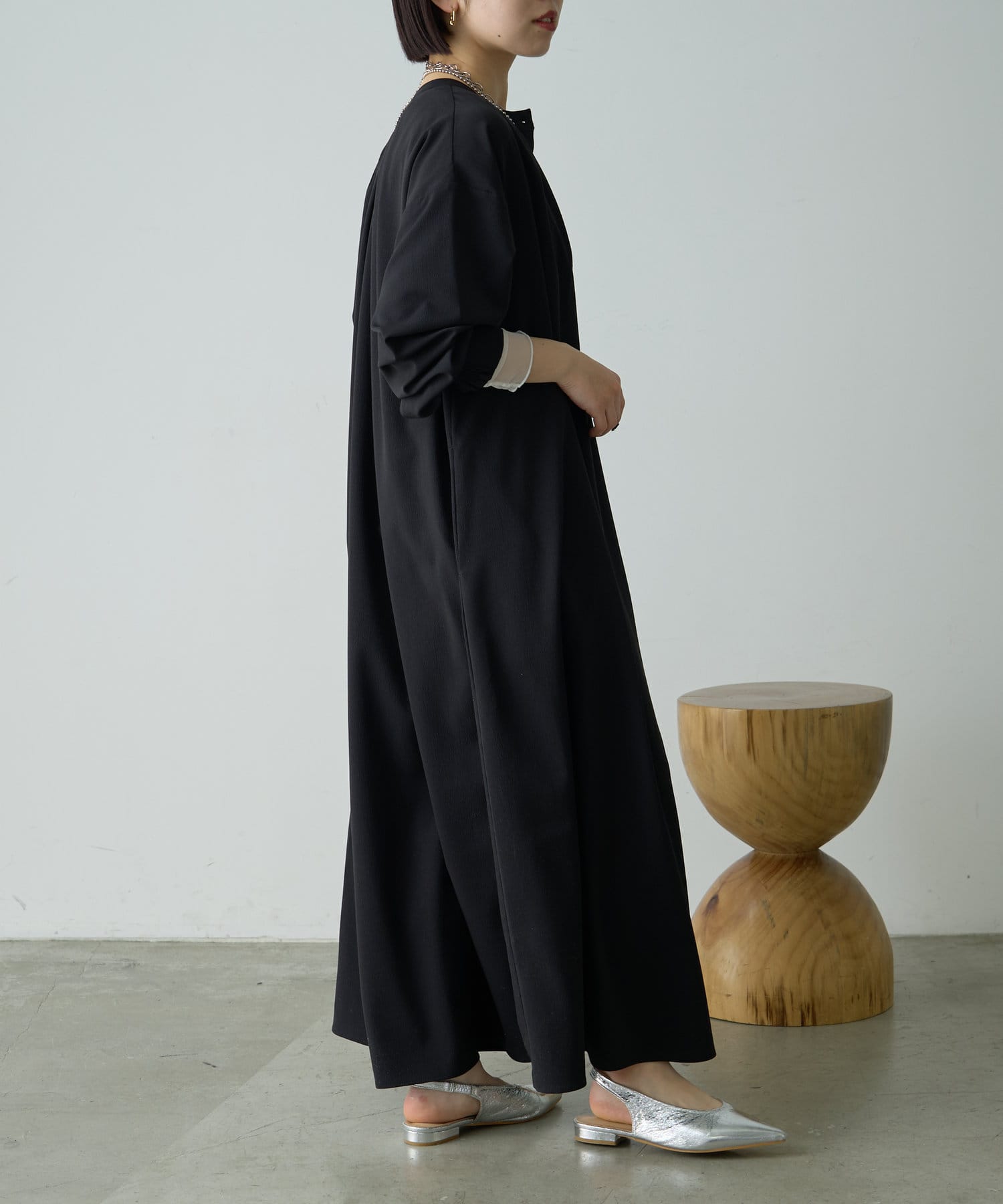 Jena　espace merveilleux(ジェナ　エスパスメルヴェイユ) 2WAYタックフレアワンピース