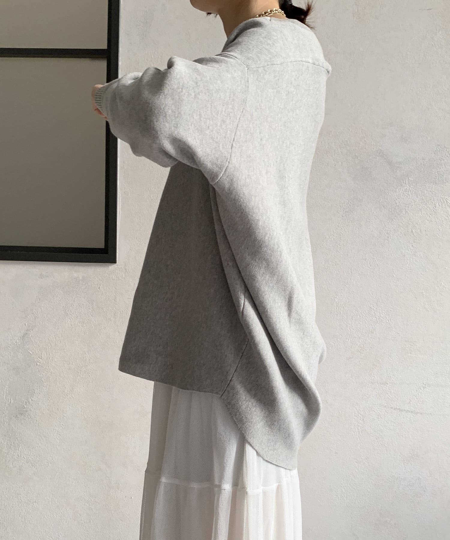 DOUDOU(ドゥドゥ) ボートネックプルオーバー