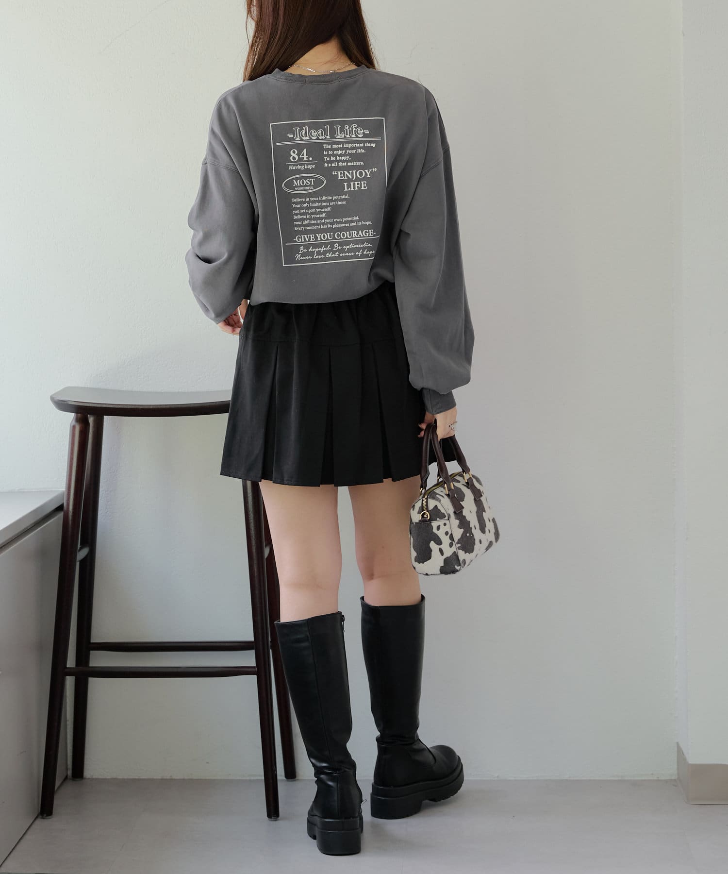 NICE CLAUP / OLIVE des OLIVE OUTLET(ナイスクラップ  / オリーブ デ オリーブ アウトレット) ピグメントドロスト裏毛