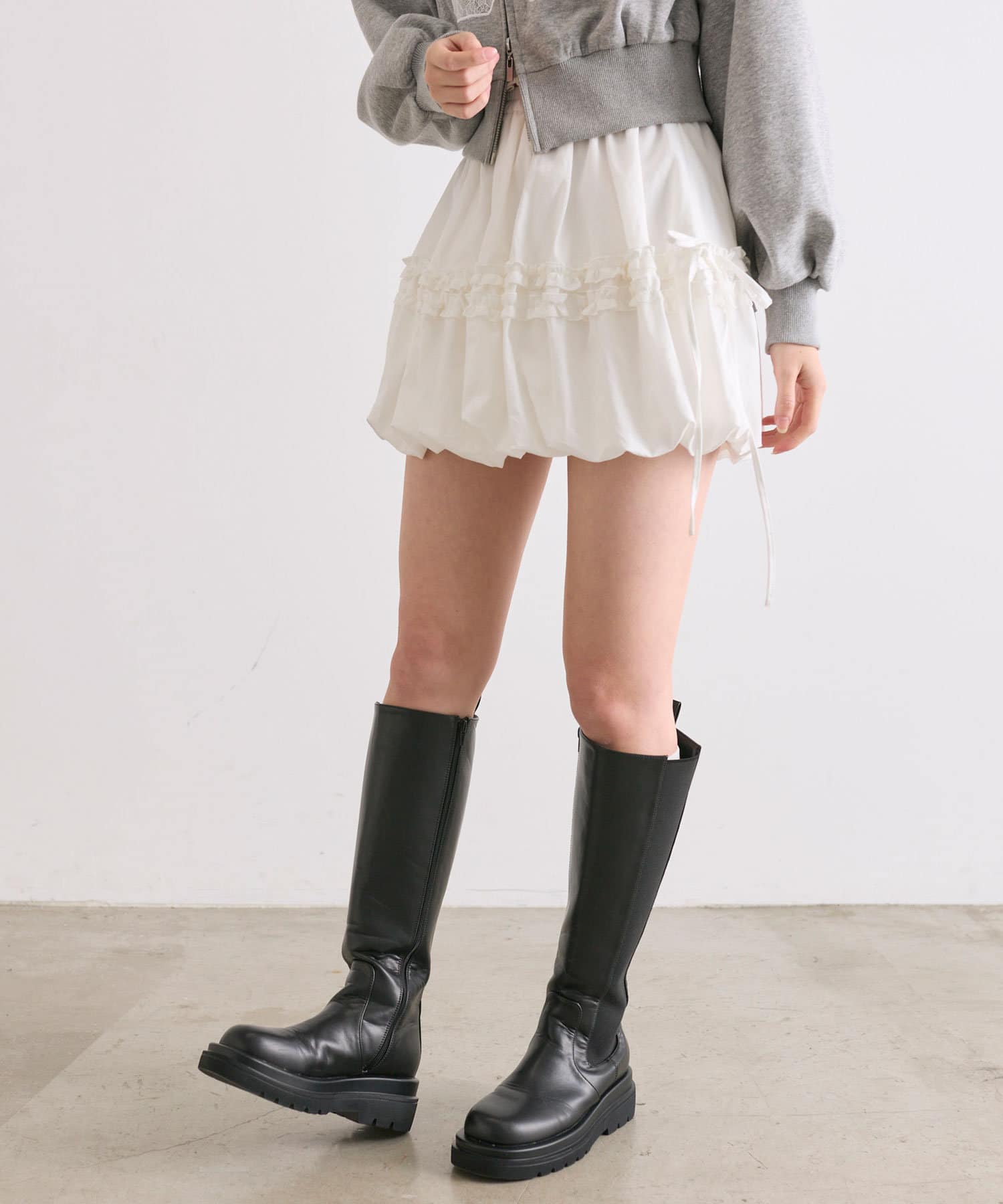 国内初の直営店 | ちびフリルバルーンミニスカート OLIVE デ OLIVE(オリーブ des スカート
