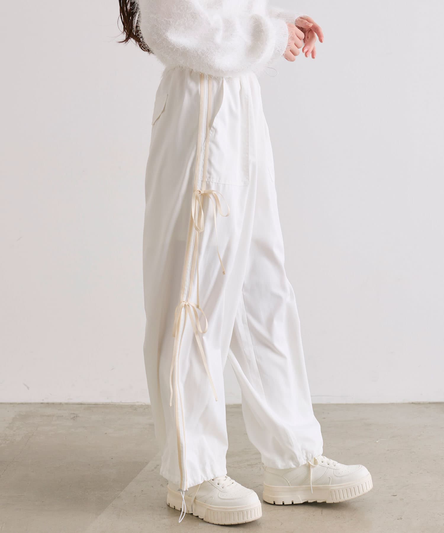 ダブルリボンサイドラインパンツ | OLIVE des OLIVE(オリーブ デ