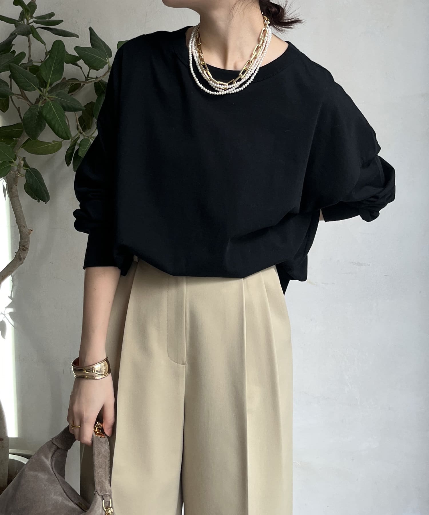 DOUDOU(ドゥドゥ) メッセージ前後2WAYTシャツ