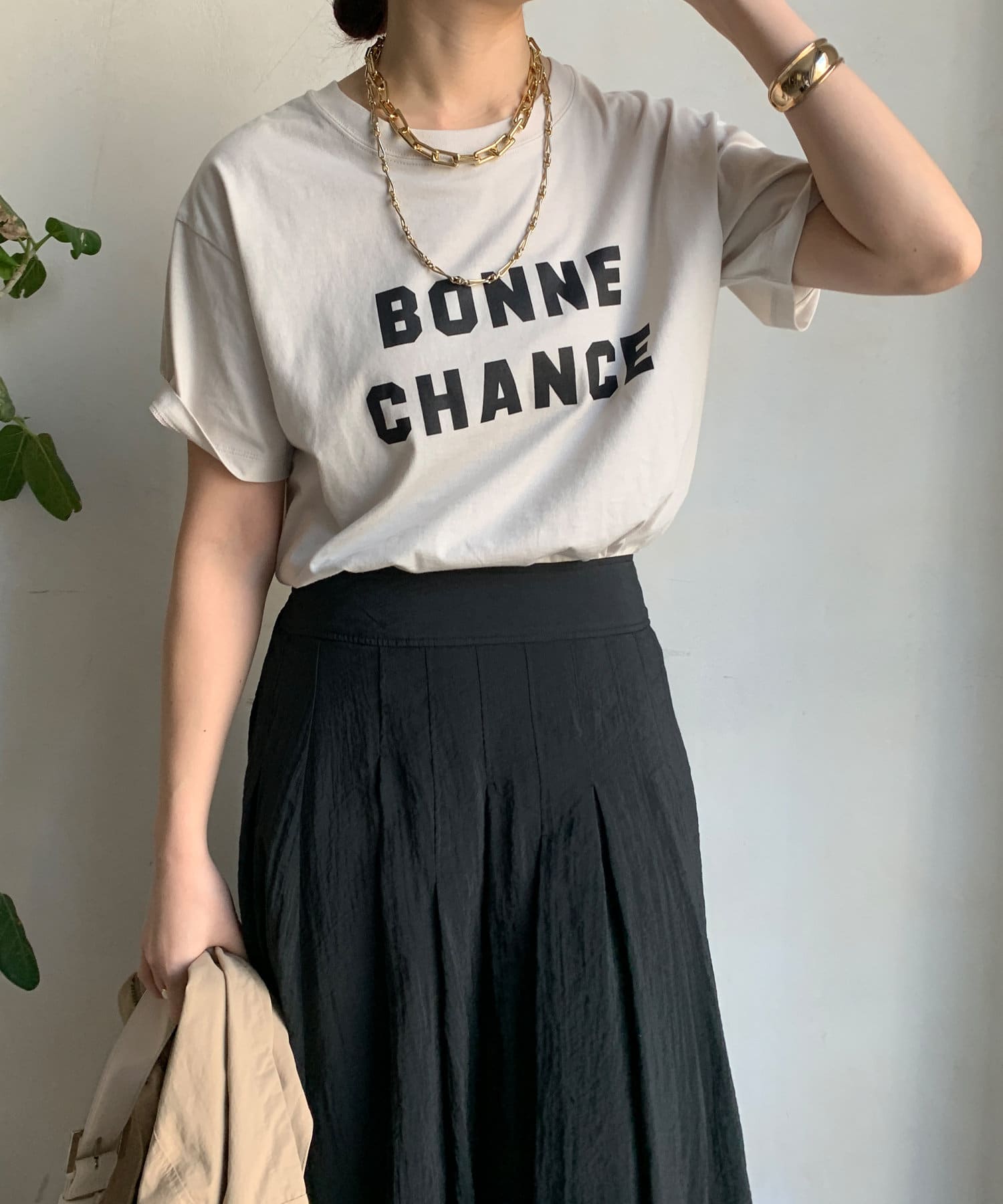 DOUDOU(ドゥドゥ) BONNE CHANCE TEE