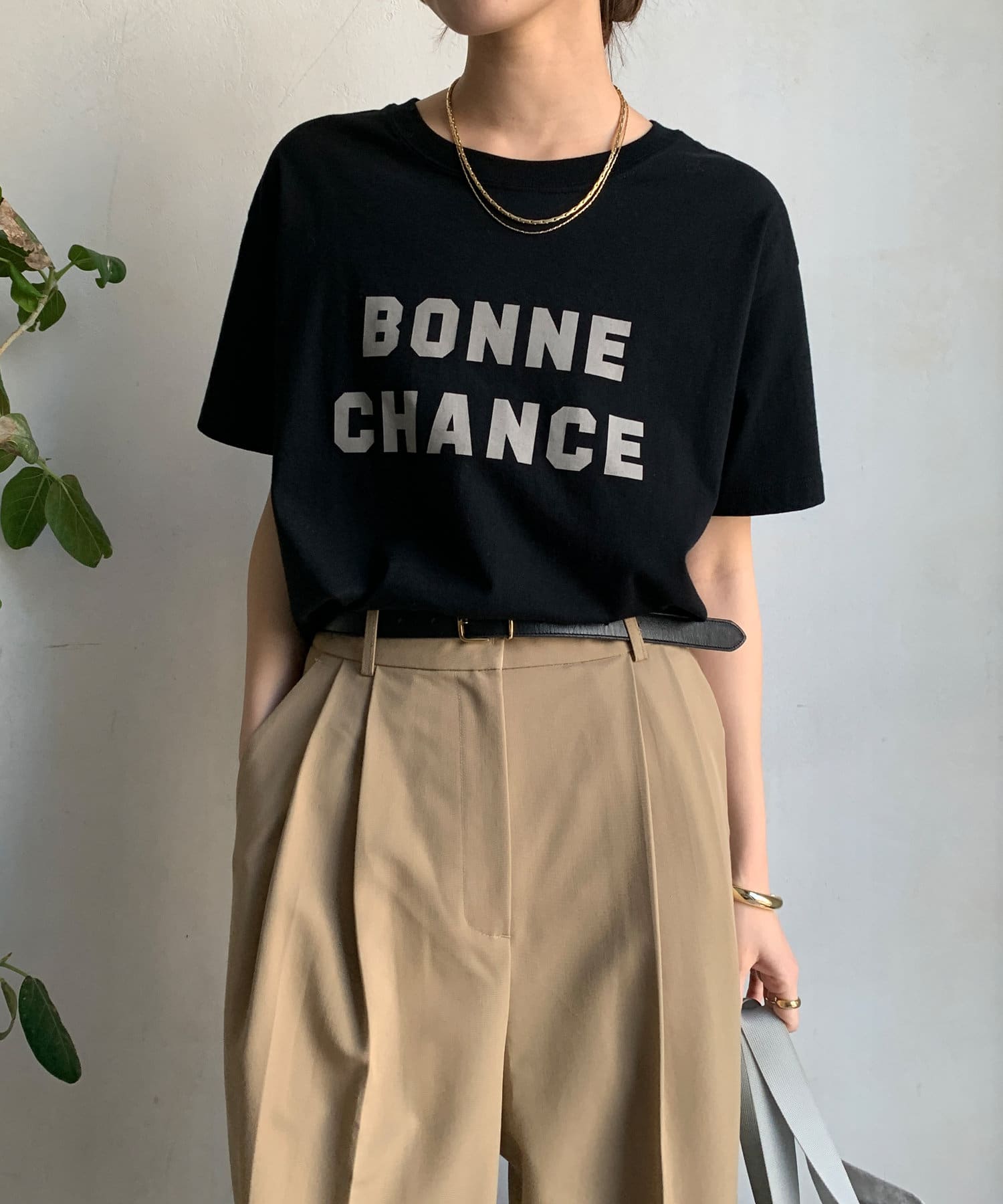 DOUDOU(ドゥドゥ) BONNE CHANCE TEE