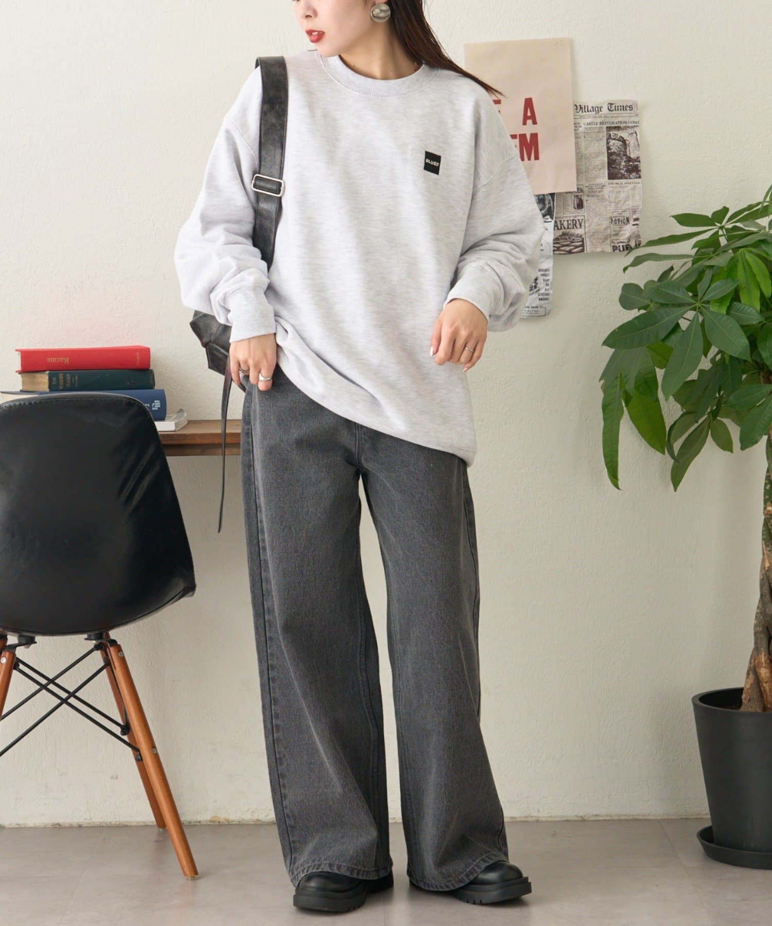 ユニセックス】シグニチャーワンポイントロゴスウェット