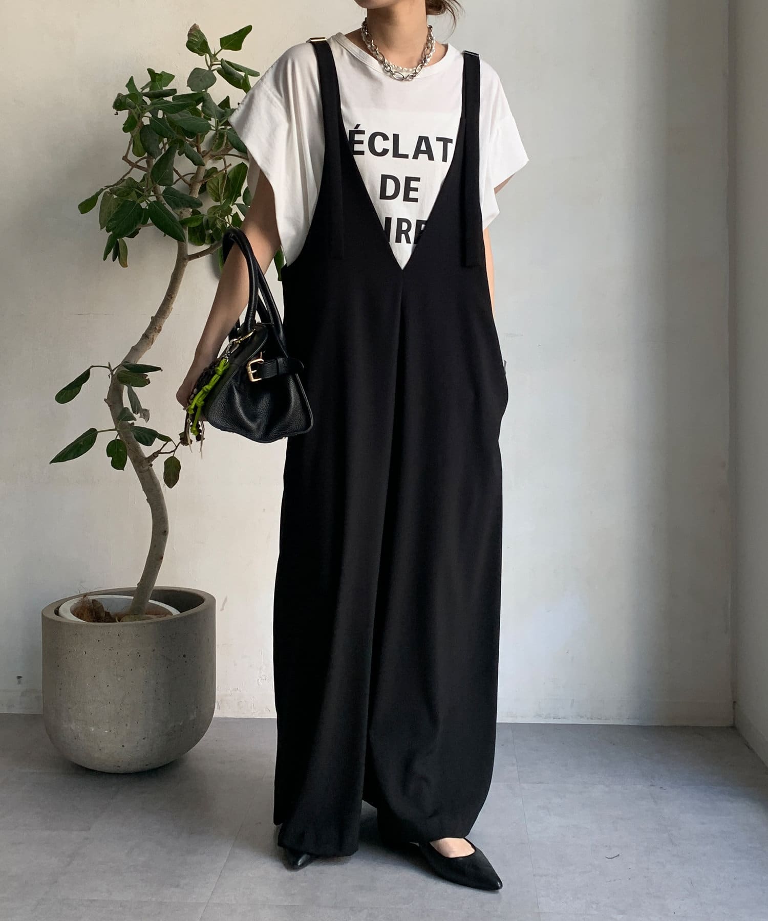 新品タグ付き　DouDou LESCALAプリントフレンチスリーブ TEE WEB限定】 LESCALAプリントフレンチスリーブTEE | DOUDOU
