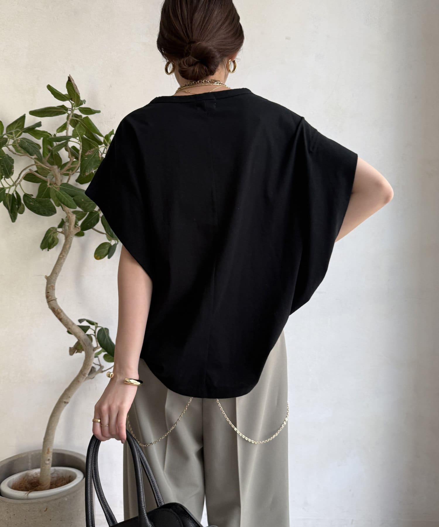 DOUDOU(ドゥドゥ) 【WEB限定】BONTEタックスリーブロゴTEE