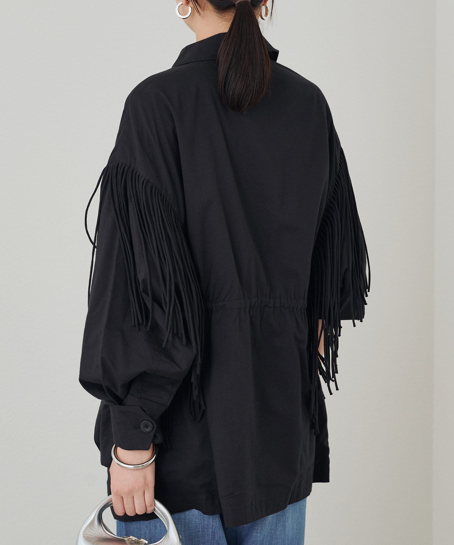 LOUNGEDRESS(ラウンジドレス) 【crinkle crinkle crinkle】 fringe M65 jacket