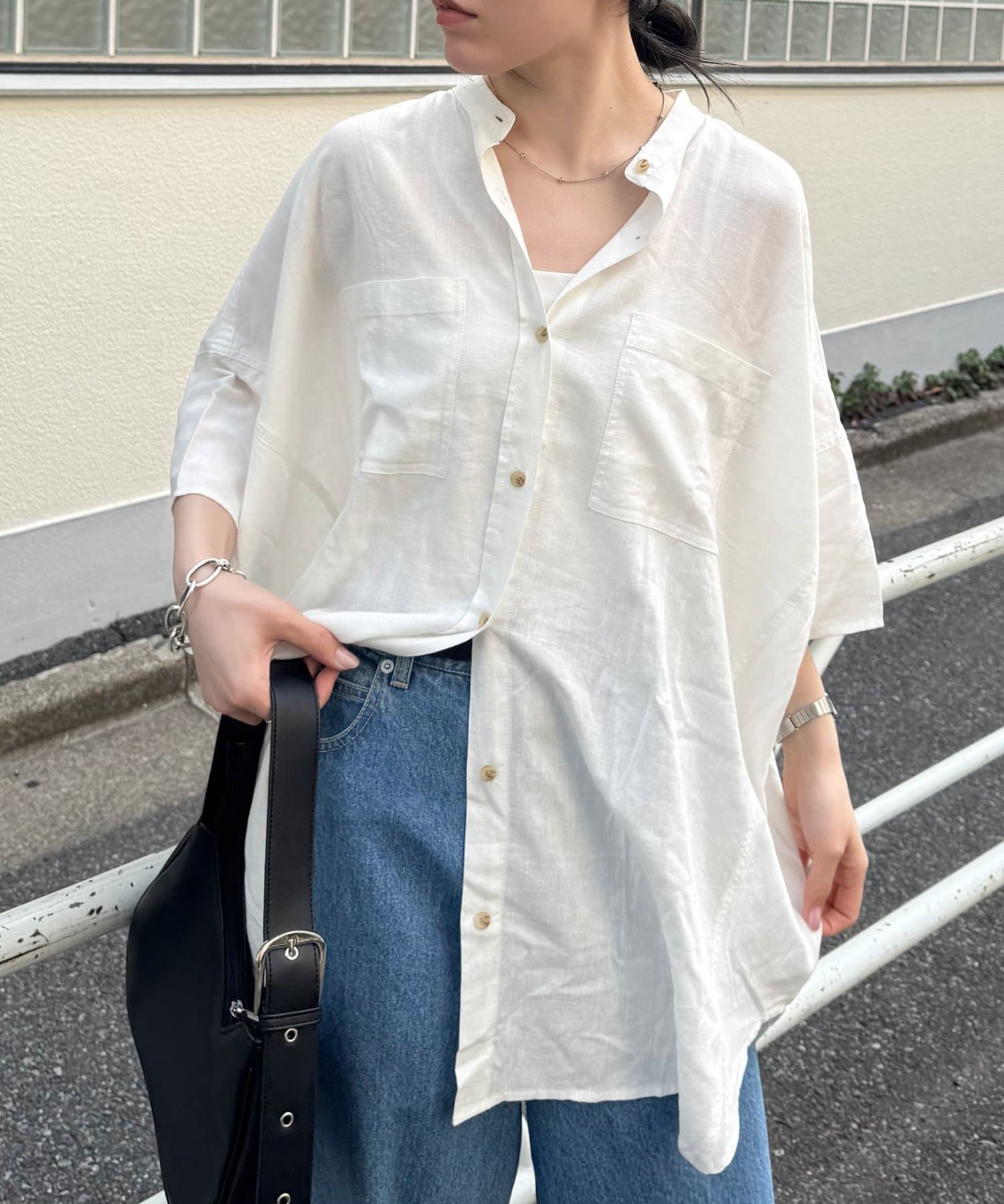 夏の体型カバー】リネンレーヨンドルマンシャツ | CIAOPANIC