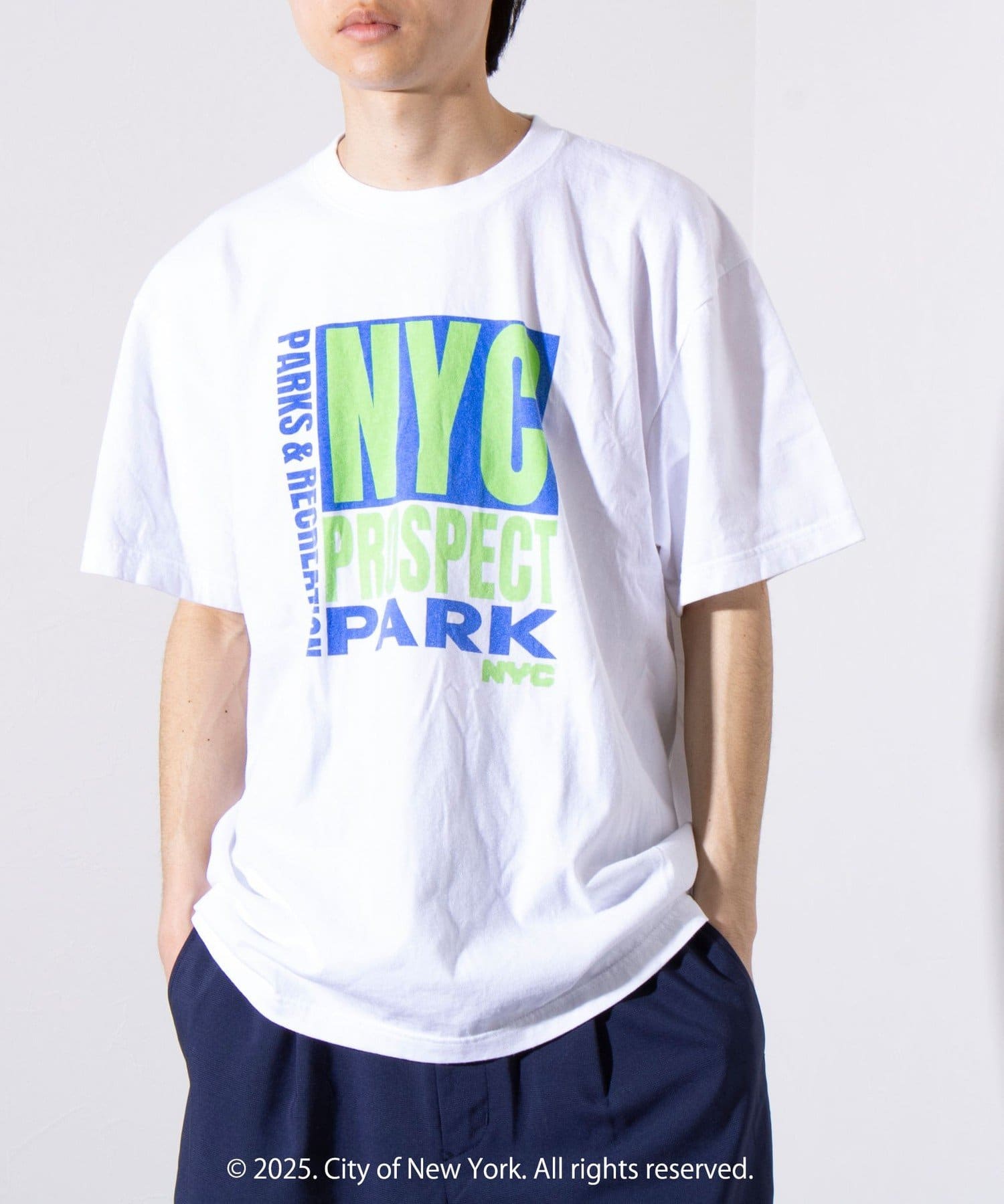 【GOOD ROCK SPEED】NYC PARK T ホワイト GOOD ROCK SPEED】NYC プロスペクトパーク プリントTシャツ