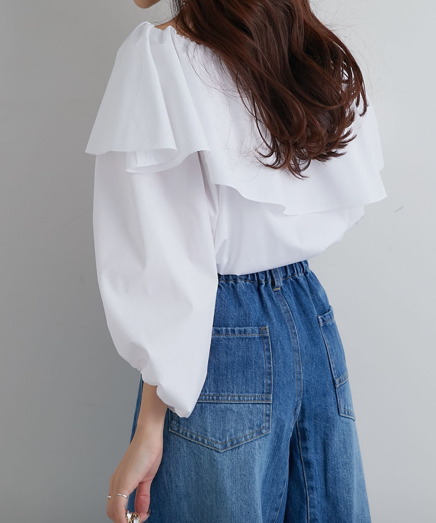 最強華やぎ◎】ワンショルラッフルフリルブラウス | La boutique