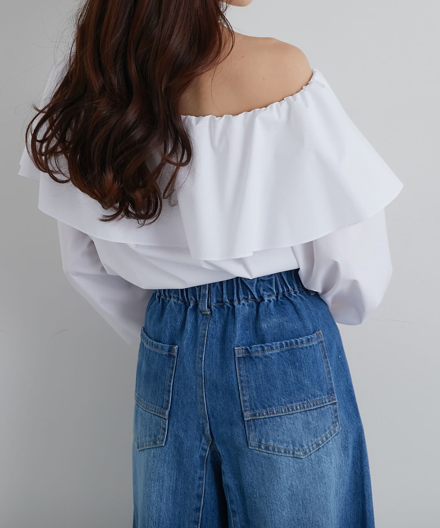 最強華やぎ◎】ワンショルラッフルフリルブラウス | La boutique