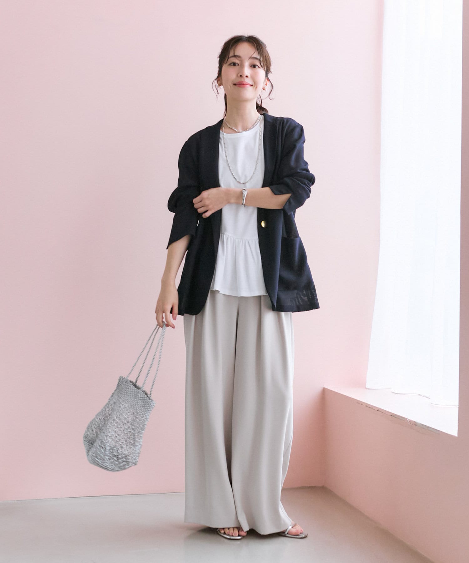 5/17まで出品　新品タグ付き☆完売品！ラブティックボンボン　メッシュジャケット La boutique BonBon｜【ベストセラー・トールサイズ登場!・美