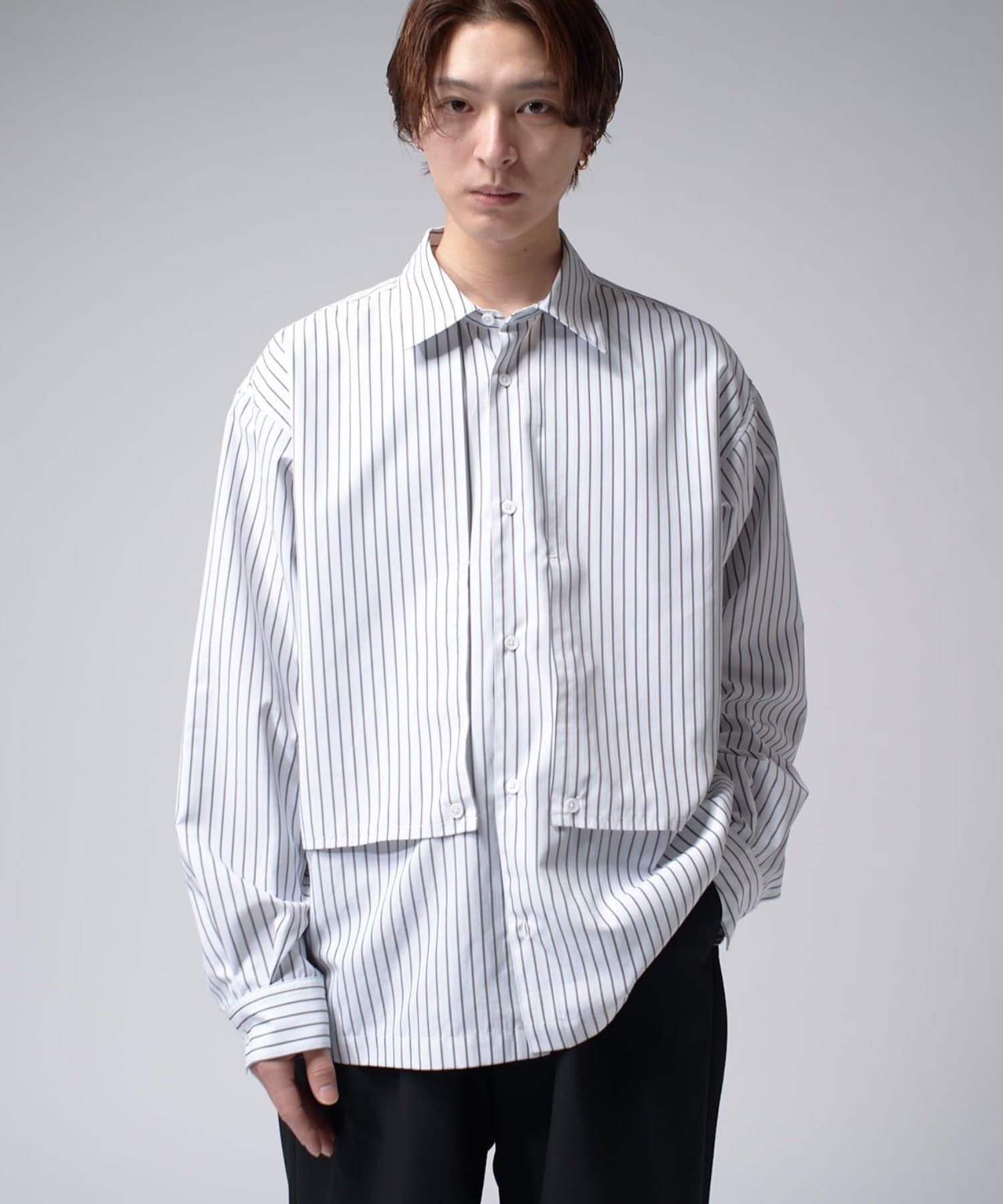 neau ストライプシャツ neau ストライプシャツ