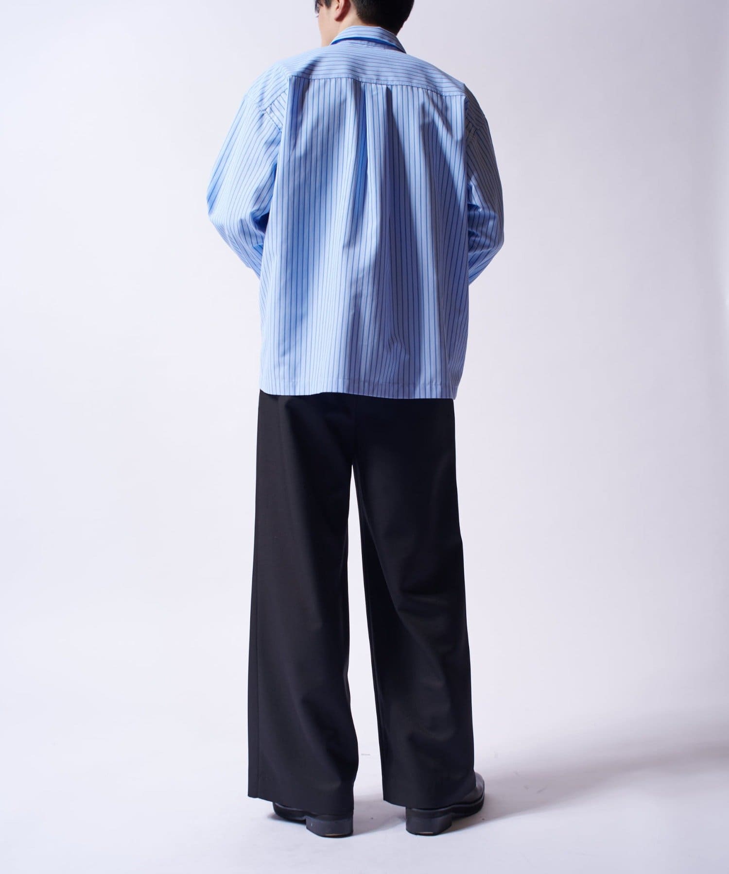 Lui's(ルイス) 【Neucon/ニューコン】ガンフラップオーバサイズストライプシャツ