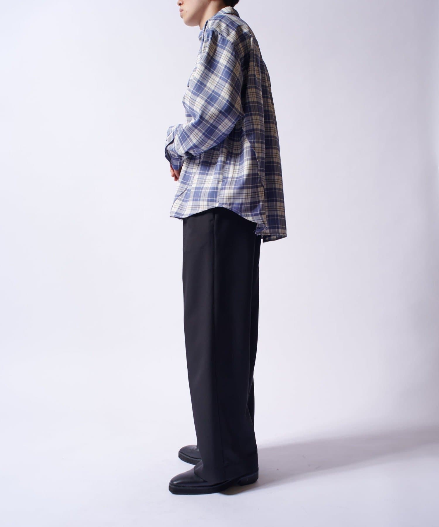 Lui's(ルイス) 【Neucon/ニューコン】アイレットポケットオーバーサイズチェックシャツ