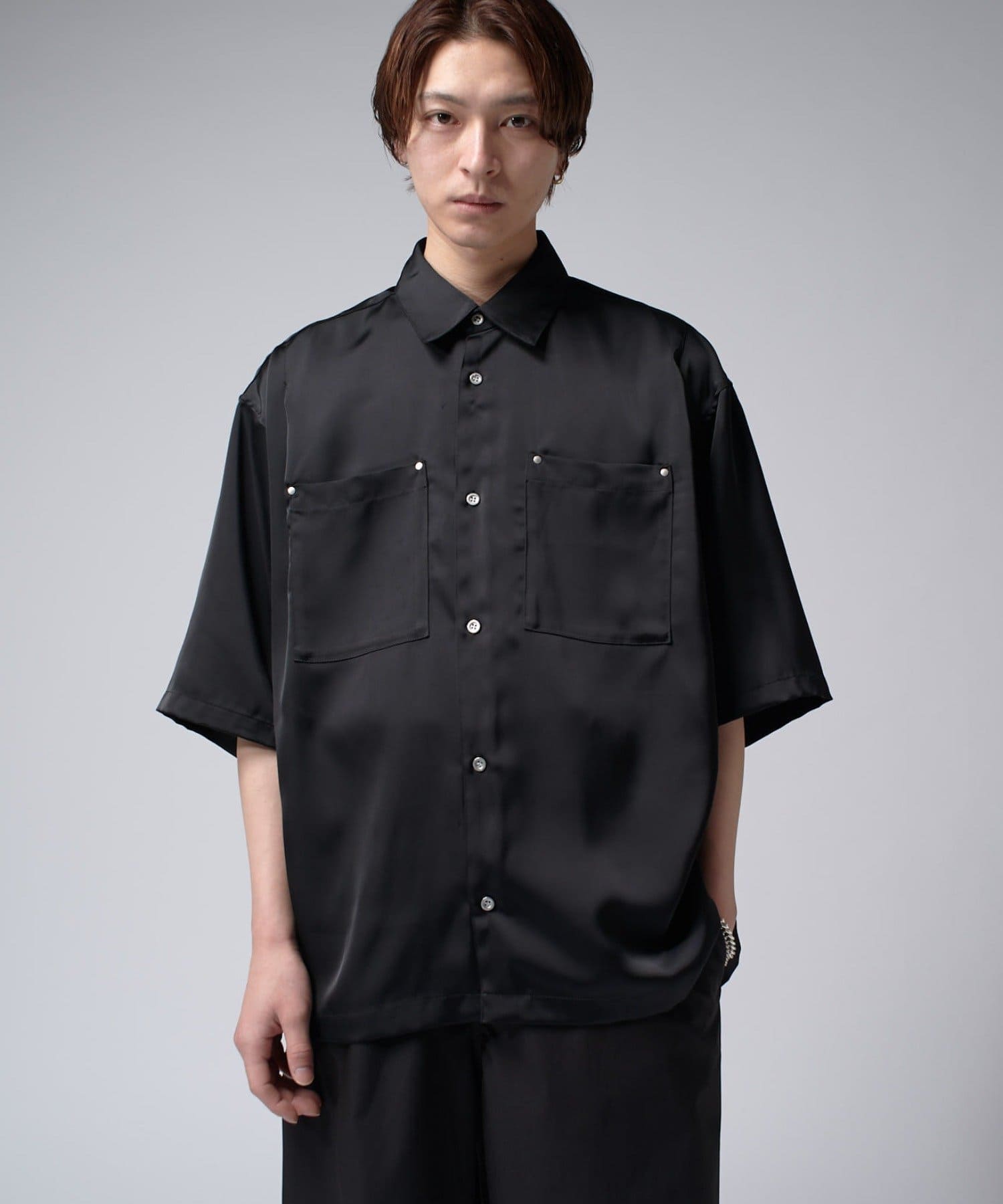 新品未使用 変則ポケットデザイン シャツ ブラウス ジャケット 日本製 作業服・作業用品 ロングスリーブジャケット 藤和TS-DESIGN8106