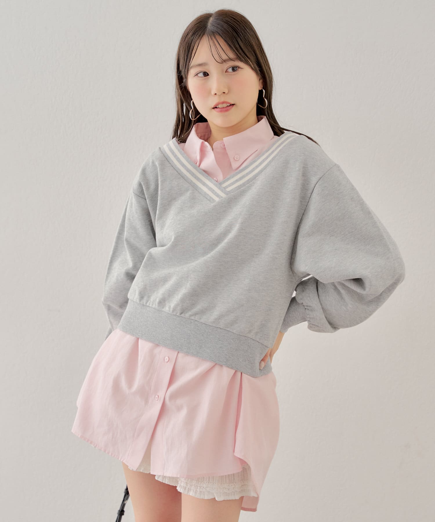VARSITY OVERSIZED ZIP-UP HOODIE（パーカー）｜ERL（イーアール