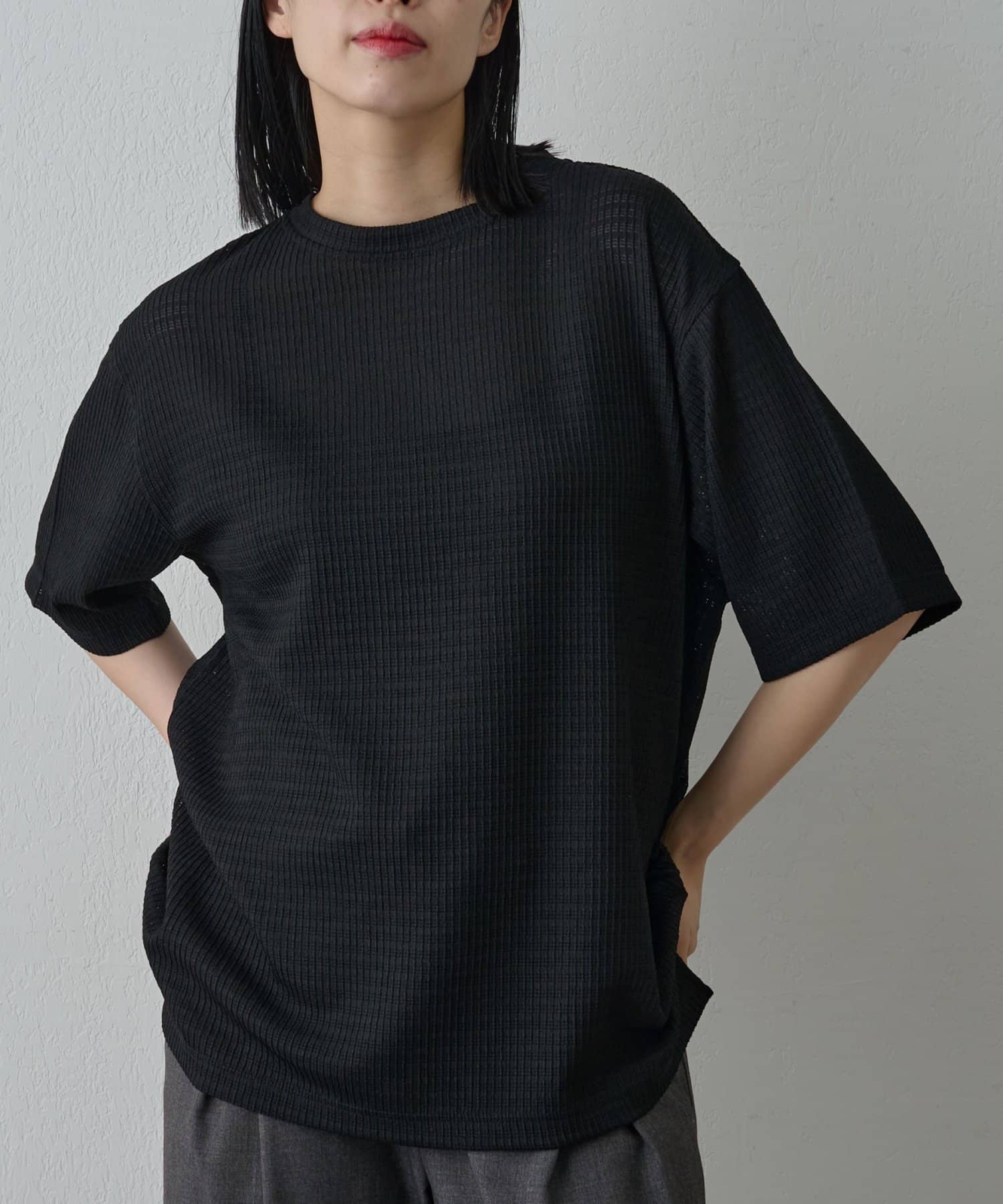 COLONY 2139(コロニー トゥーワンスリーナイン) エアリーアイレット半袖Tシャツ