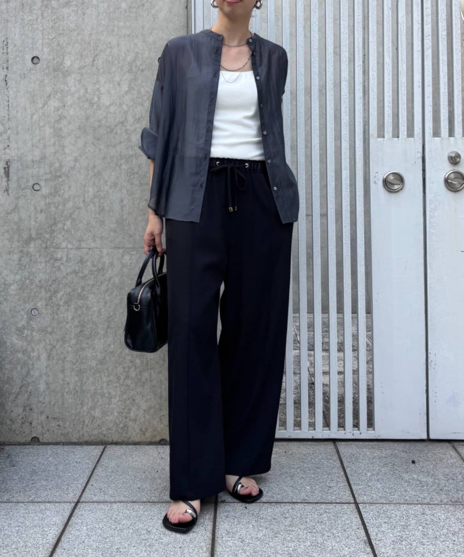 ご好評につき再入荷！】後ろヨークラッフルシアーシャツ | Jena