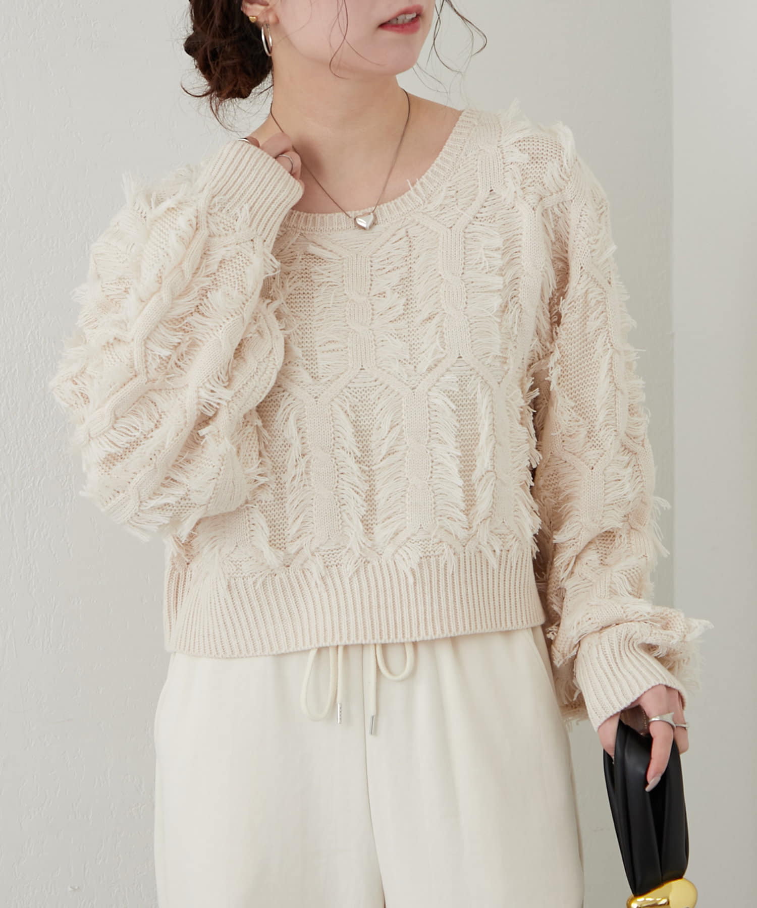ニット セーター BY MALENE BIRGER DREELE フリンジプルオーバー レディース BY MALENE BIRGER ニット セーター DREELE フリンジプルオーバー