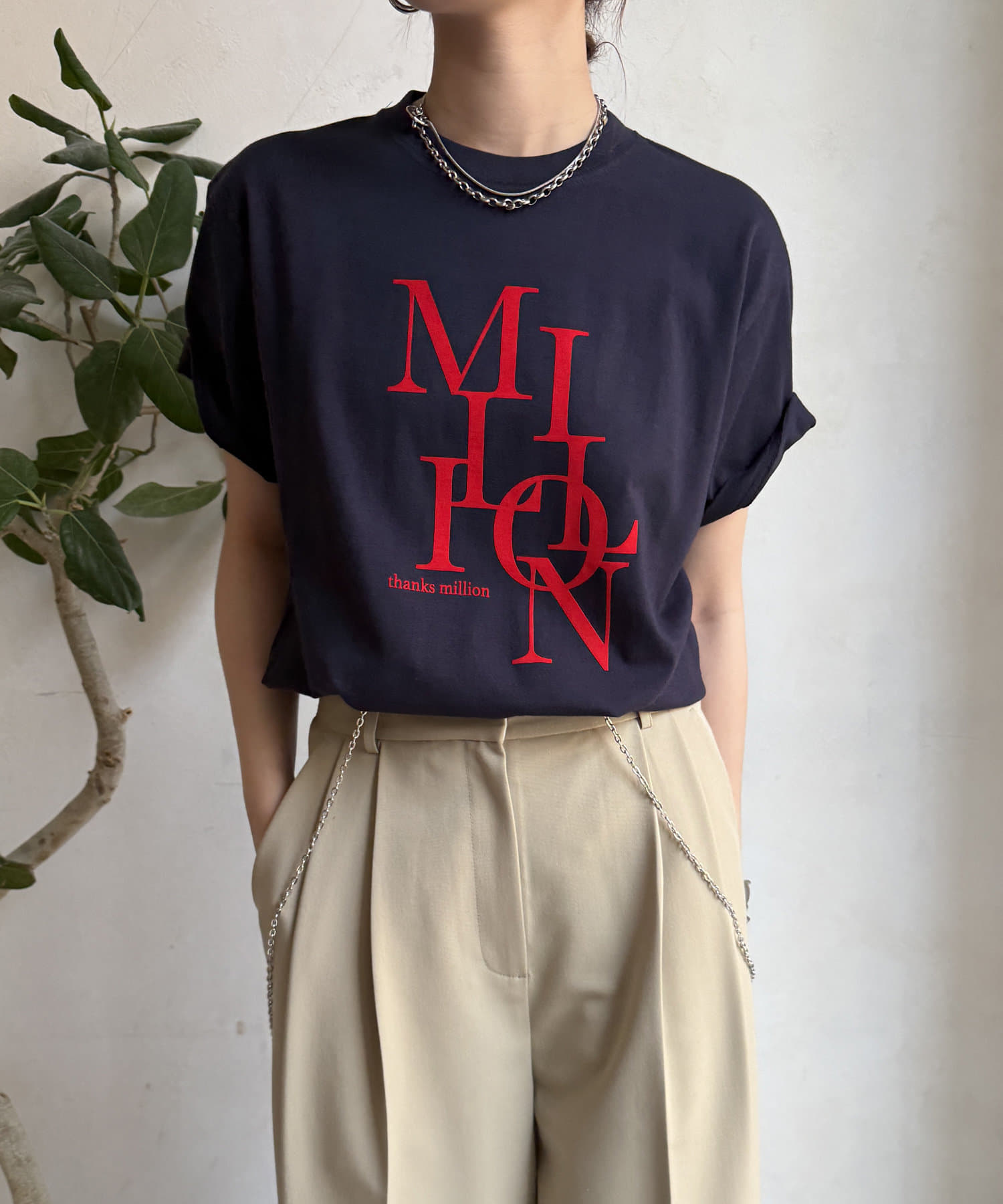 DOUDOU(ドゥドゥ) MILLION MIXフロッキーロゴTEE