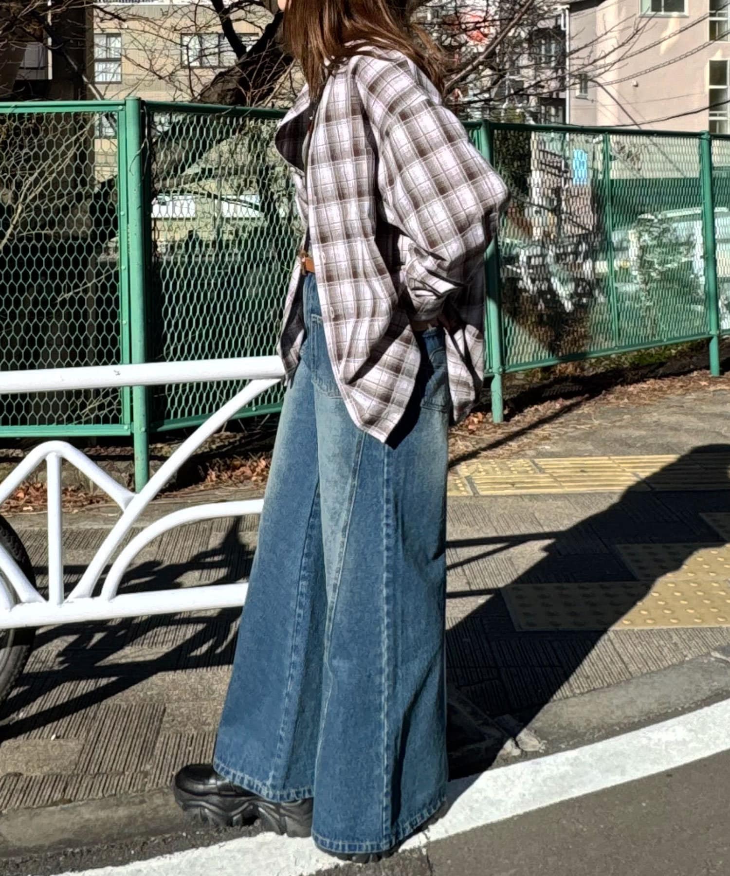 CIAOPANIC(チャオパニック) オンブレチェックシャツ
