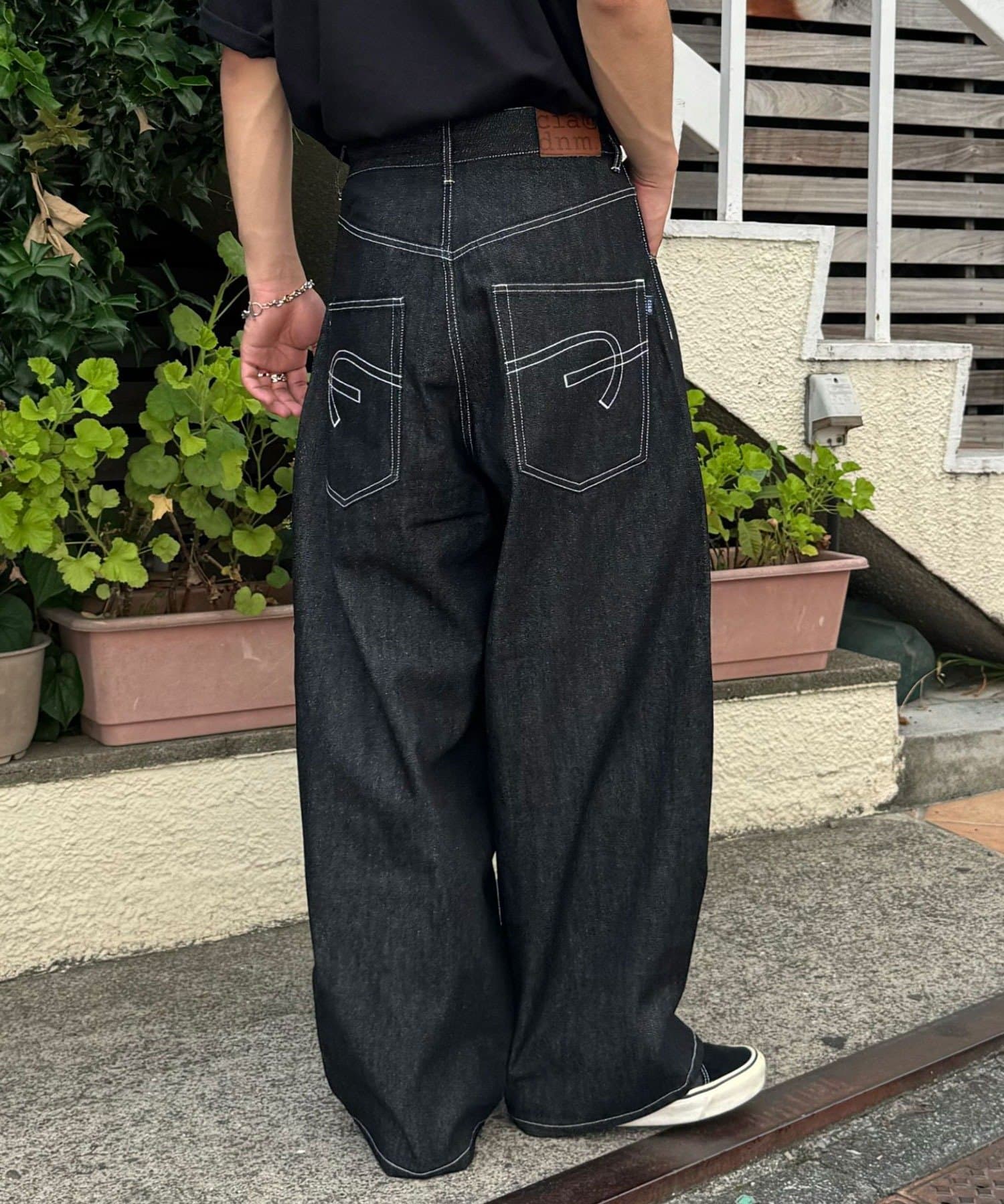 CIAOPANIC(チャオパニック) 【cian denim/シアンデニム】バギーワイドデニム