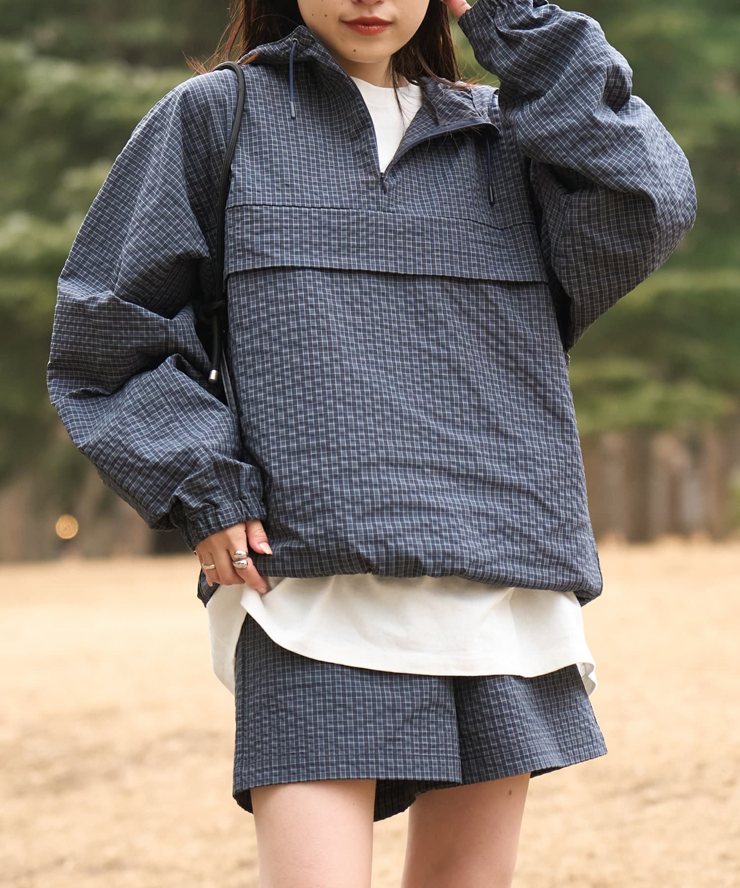 CIAOPANIC TYPY(チャオパニックティピー) レディース 【GRAND CANYON】ANORAK PARKA ネイビー