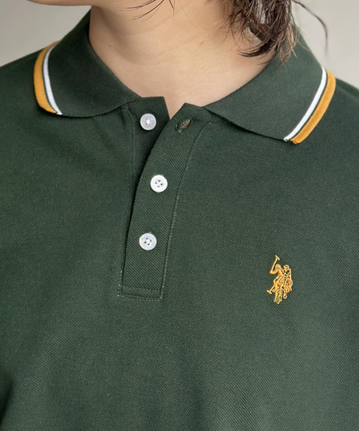 CPCM(シーピーシーエム) 【U.S. POLO ASSN.】1ポイント刺繍ポロシャツ