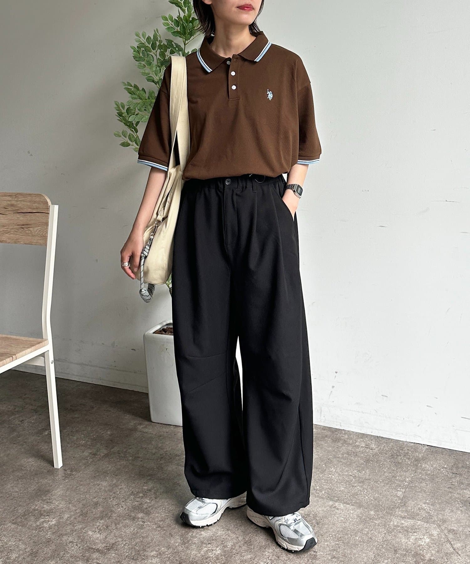 CPCM(シーピーシーエム) 【U.S. POLO ASSN.】1ポイント刺繍ポロシャツ