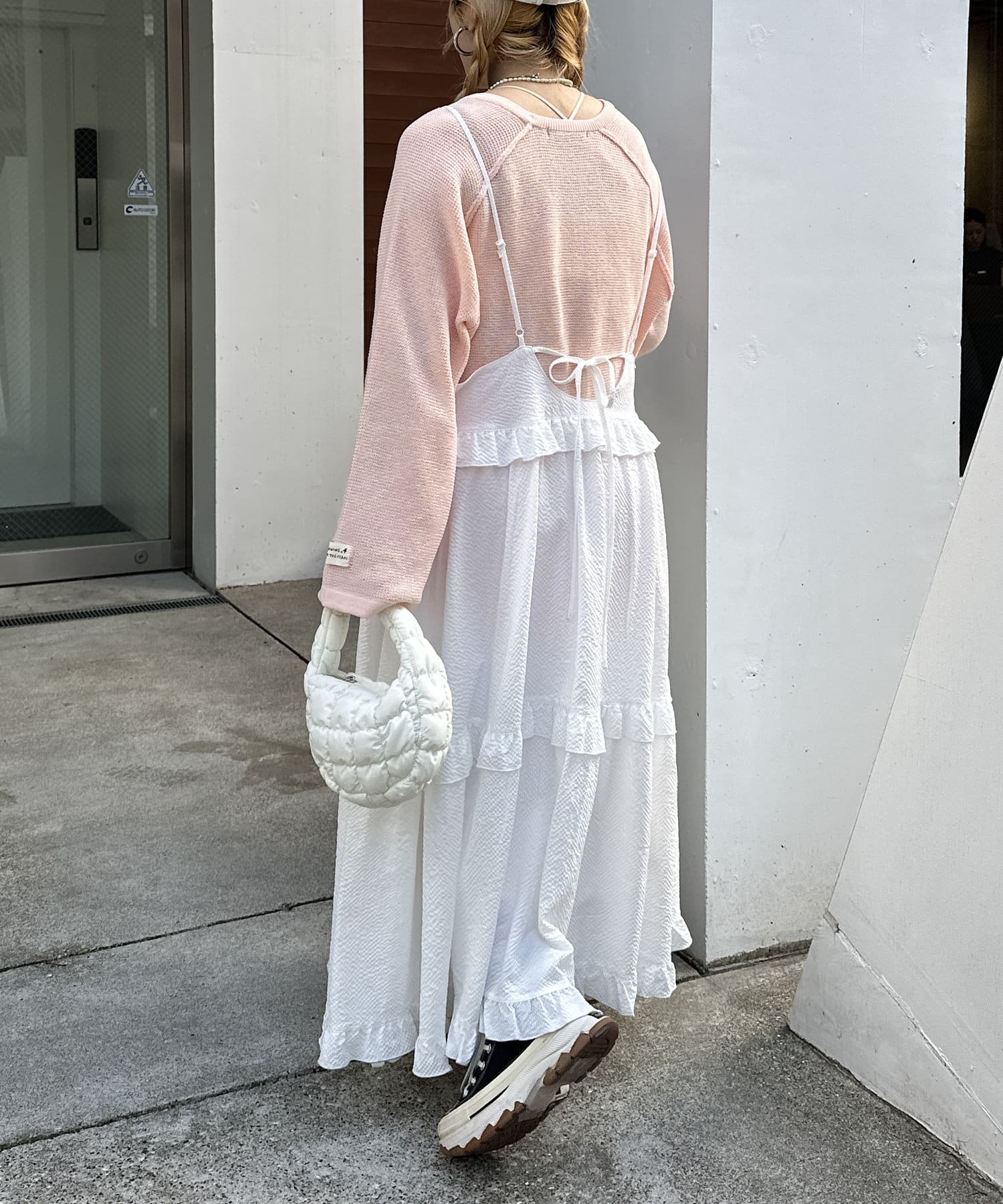 w closet(ダブルクローゼット) ワッフルBIGプルオーバー
