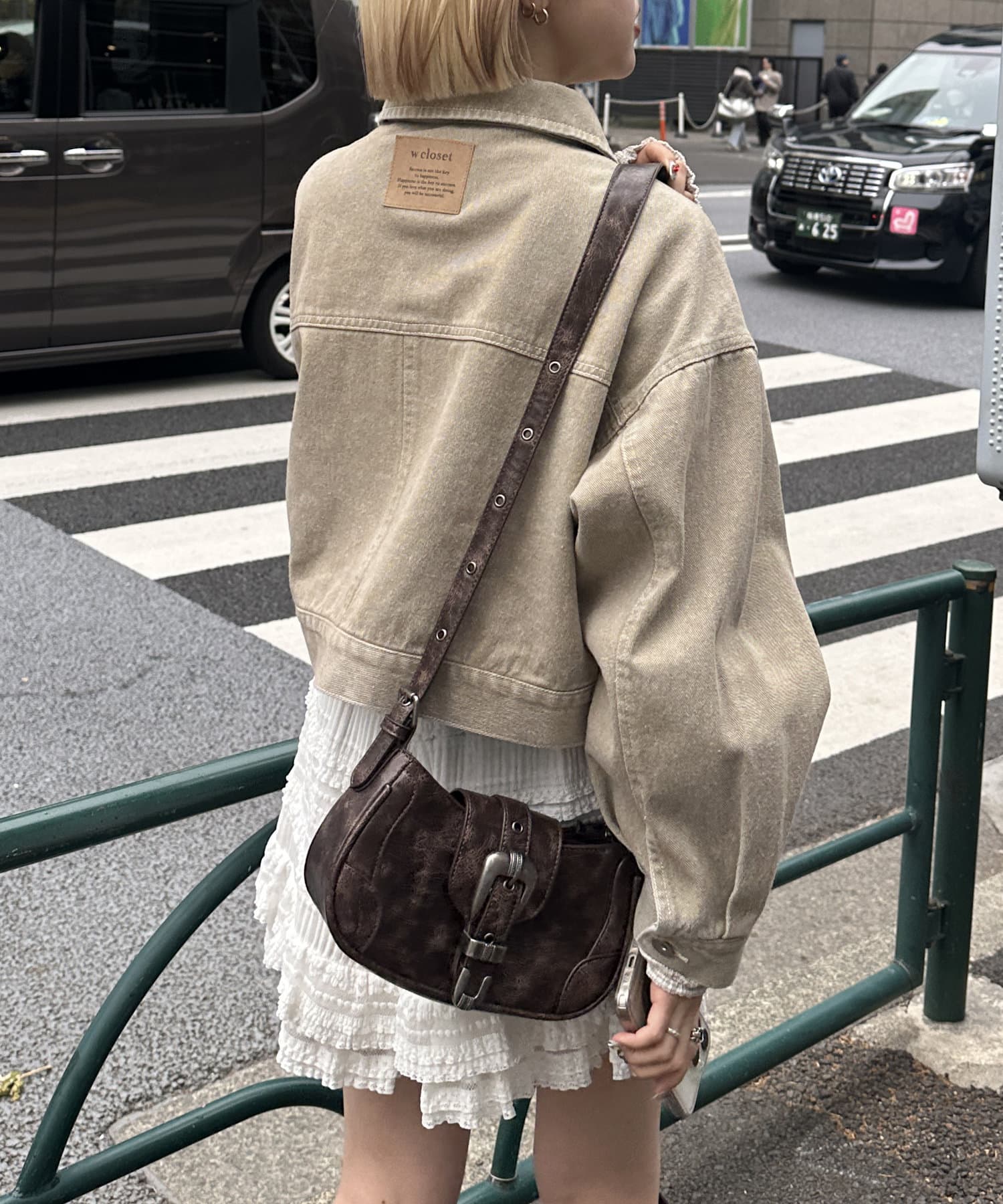 春アウター/3色展開】ショートGジャン | w closet(ダブル