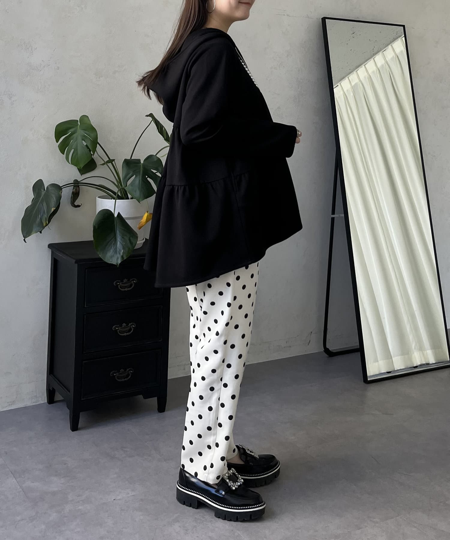 prose verse(プロズヴェール) ティアードジップパーカー