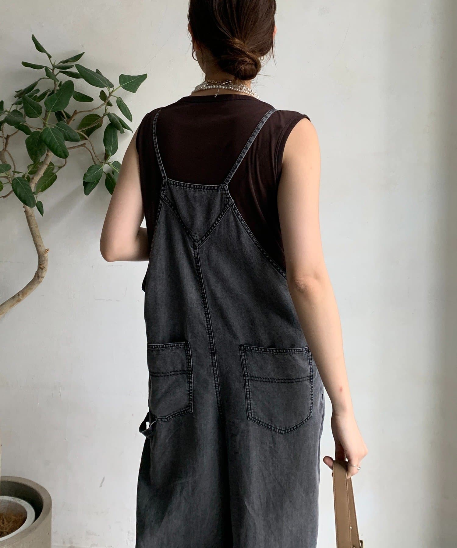 DOUDOU(ドゥドゥ) 【完売カラー再追加！/サイズ展開あり】リヨセルデニムオールインワン