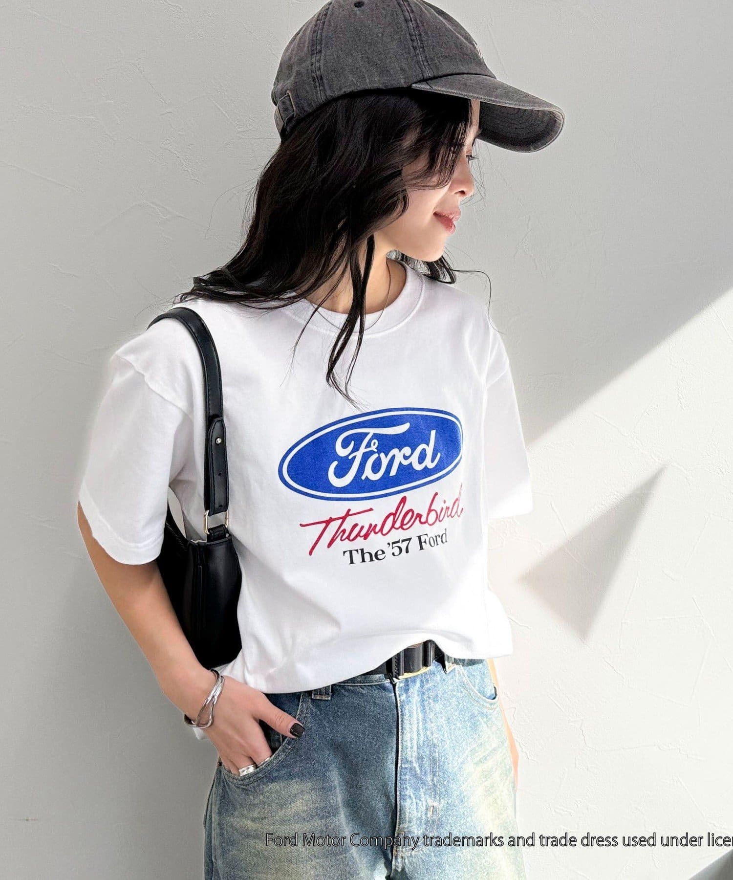 FREDY & GLOSTER(フレディ アンド グロスター) レディース 【GOOD ROCK SPEED/グッドロックスピード】Ford 半袖Tシャツ オフホワイト