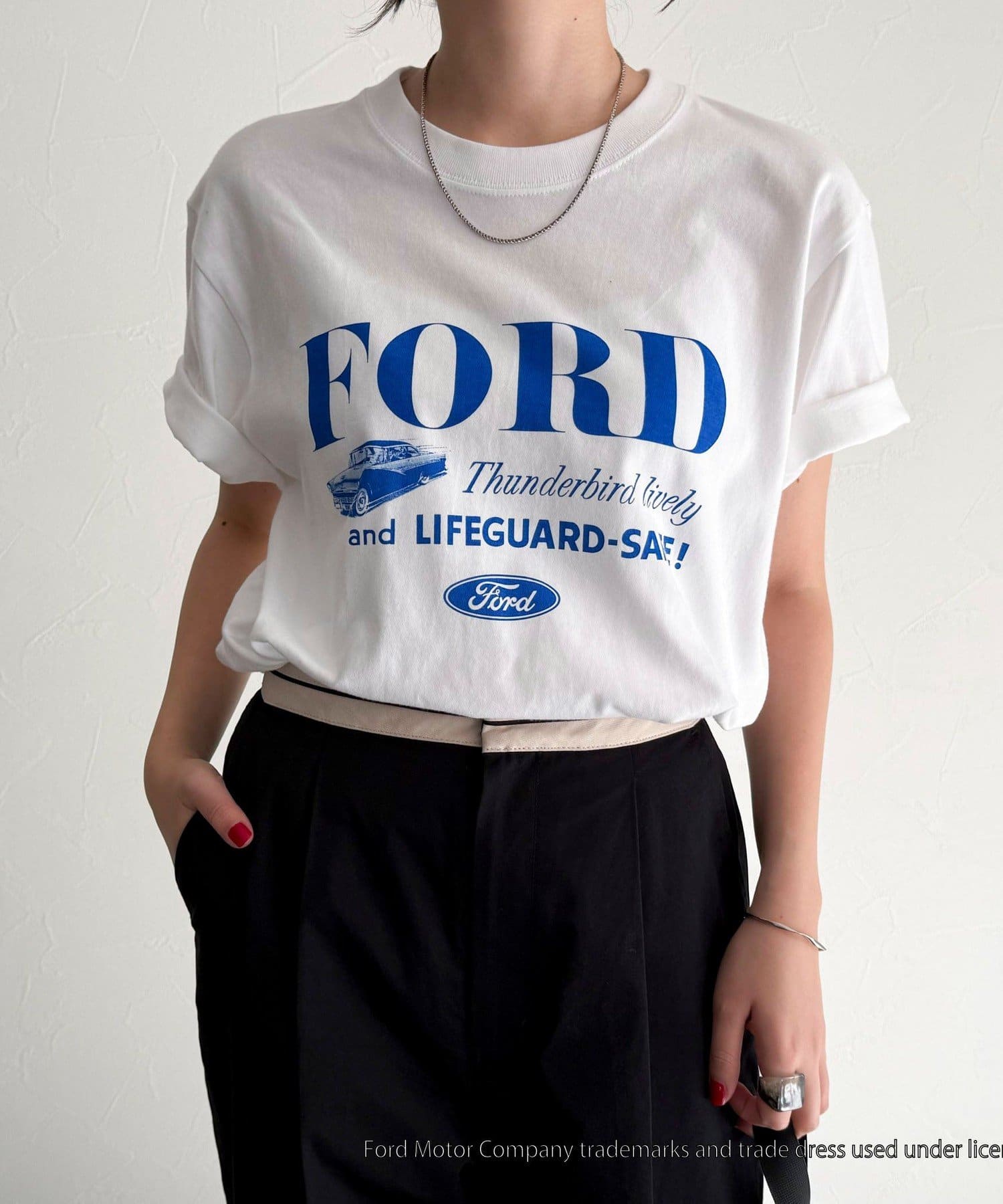 FREDY & GLOSTER(フレディ アンド グロスター) レディース 【GOOD ROCK SPEED/グッドロックスピード】Ford 半袖Tシャツ オフホワイト