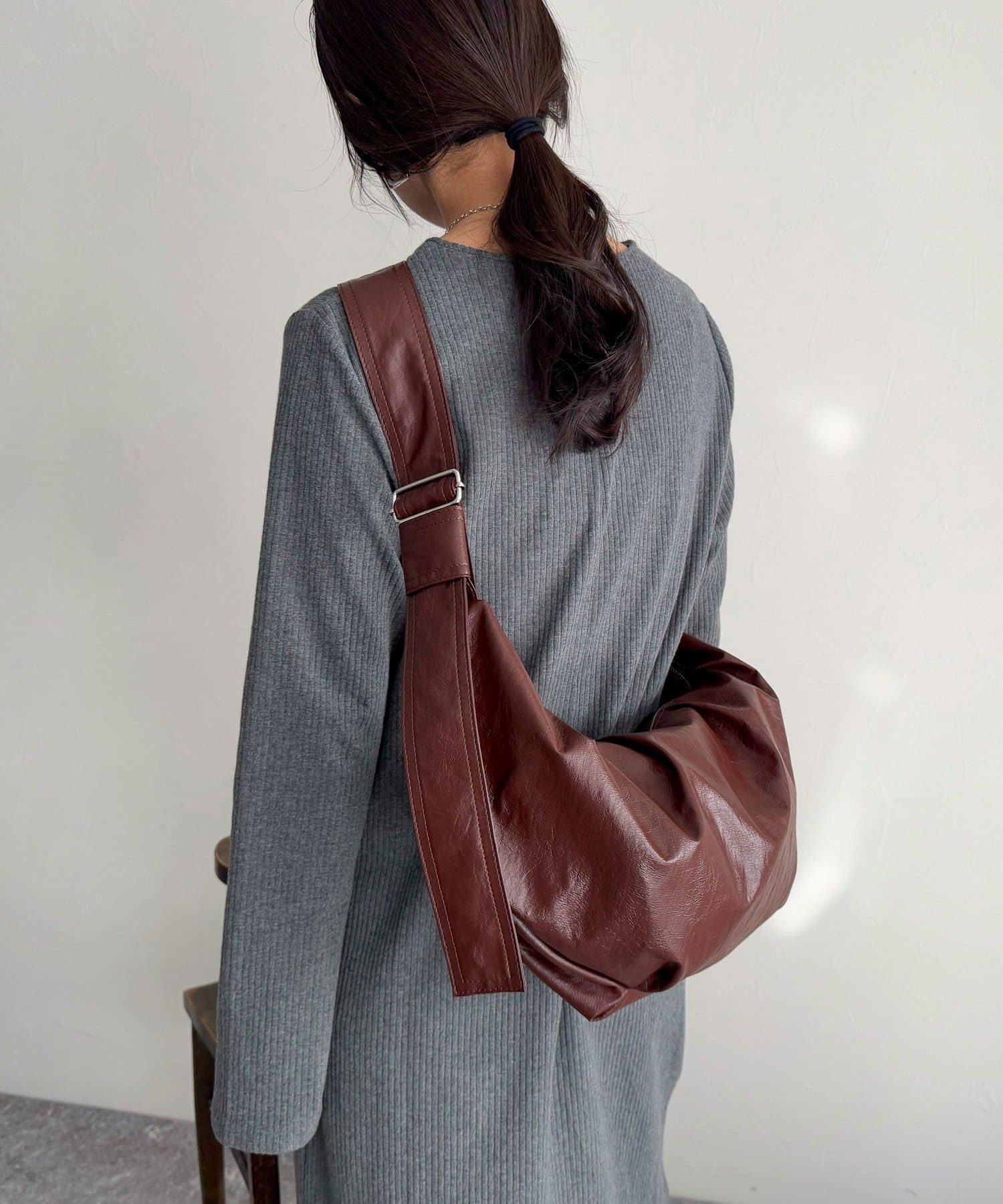 GRANCY グランシー ヴィンテージライクレザーバッグ GRANCY（グランシー）の「【GRANCY】Vintage like leather bag